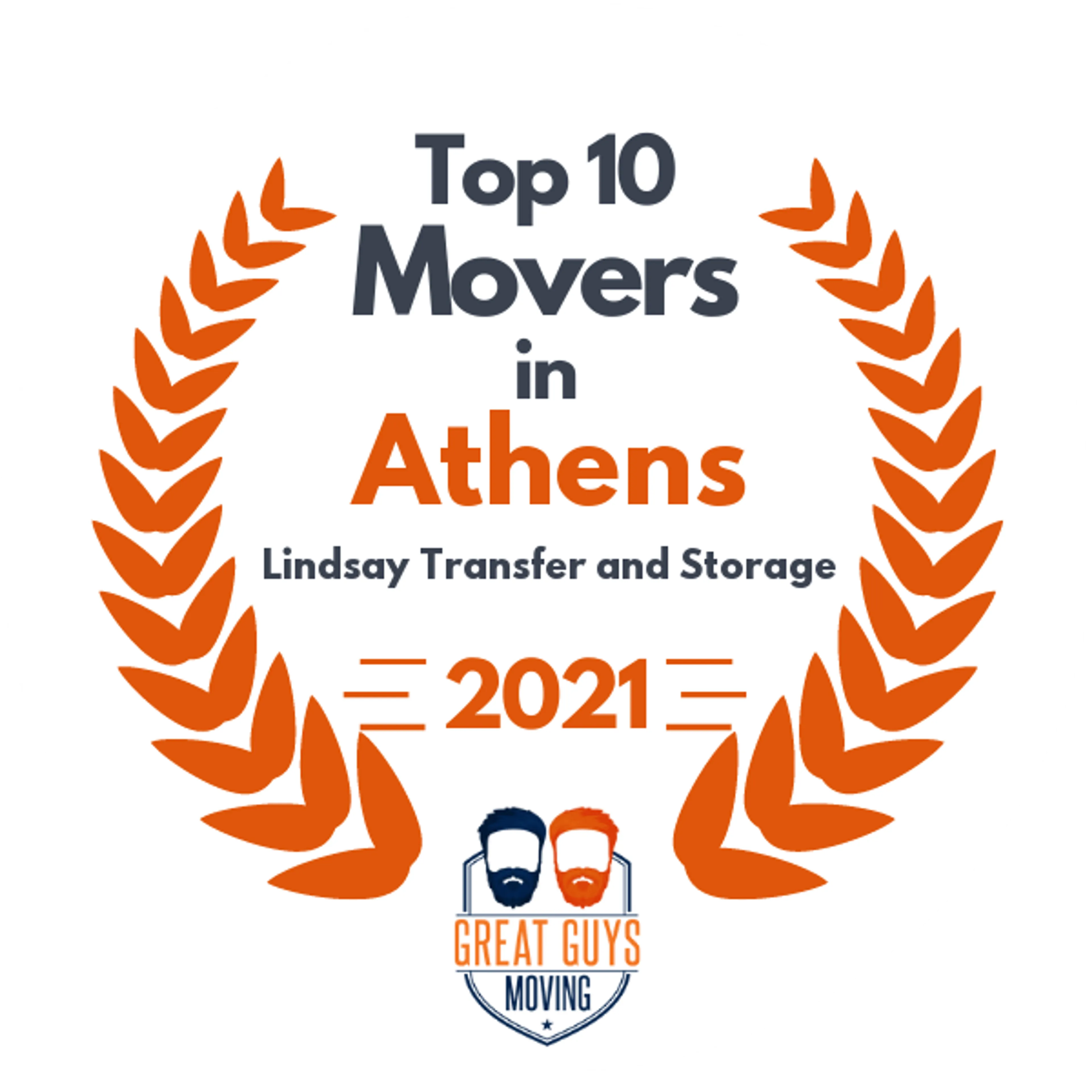 Top 10 Movers in Athens, GA 2021 award