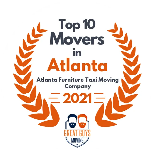 Top 10 Movers in Atlanta, GA 2021 award