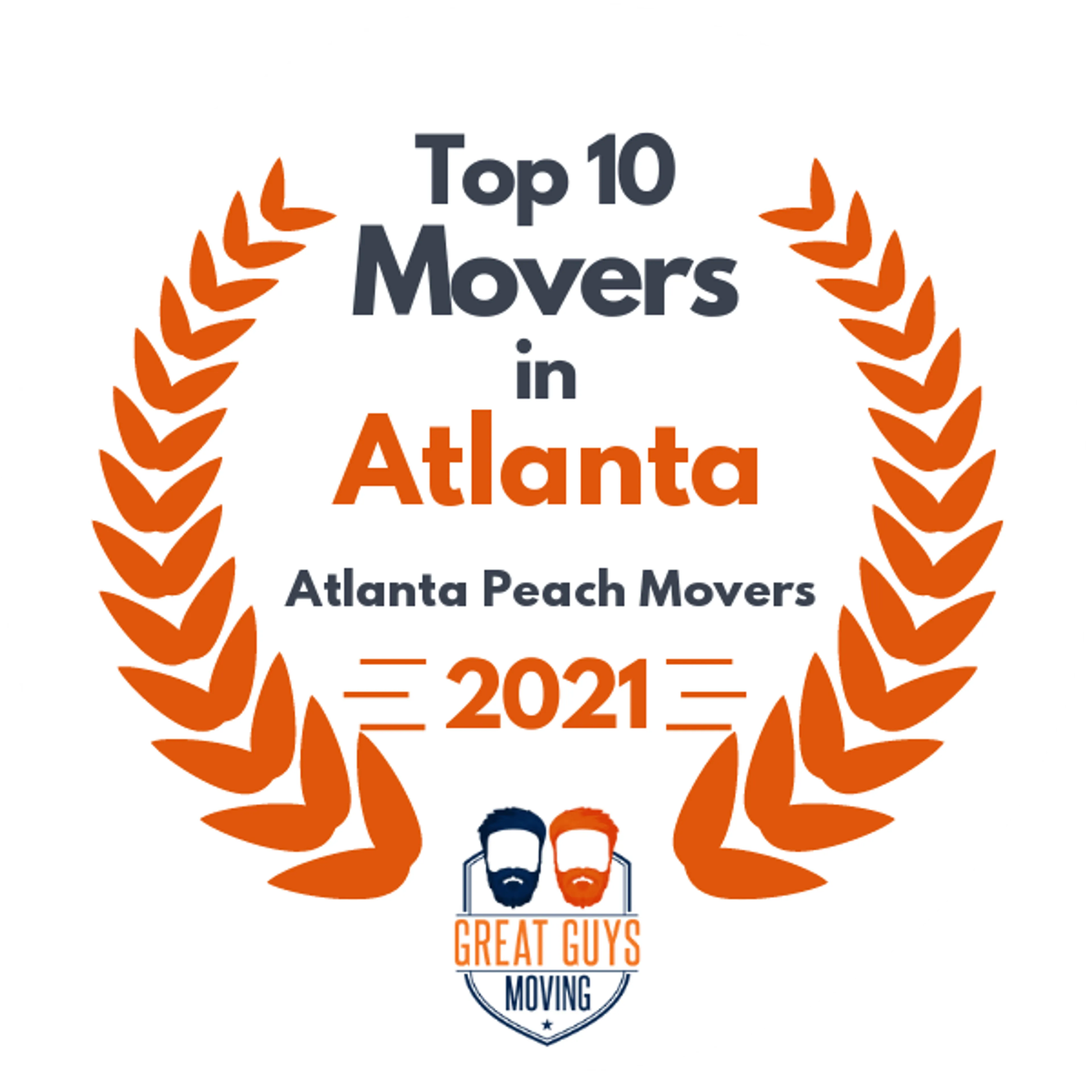Top 10 Movers in Atlanta, GA 2021 award