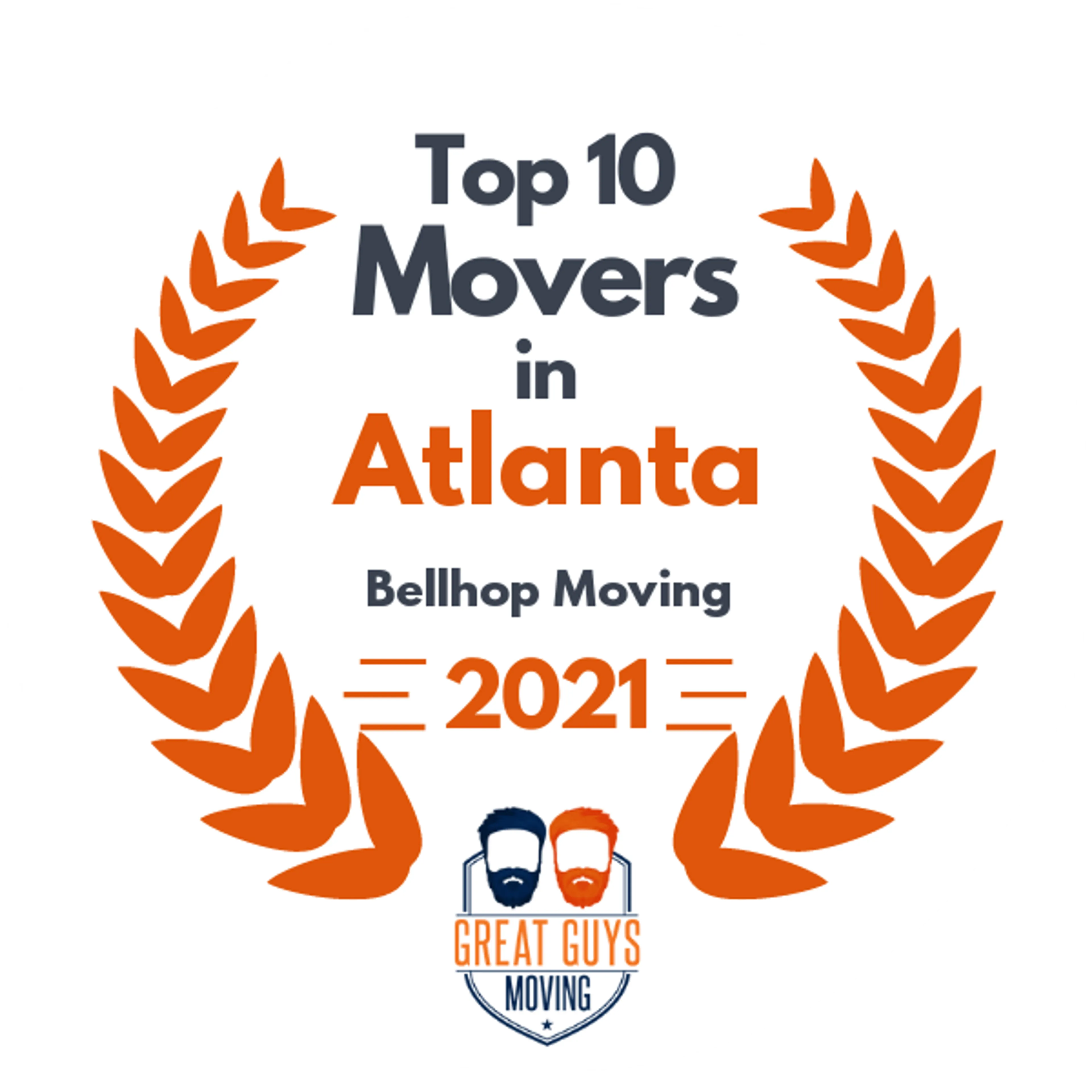 Top 10 Movers in Atlanta, GA 2021 award