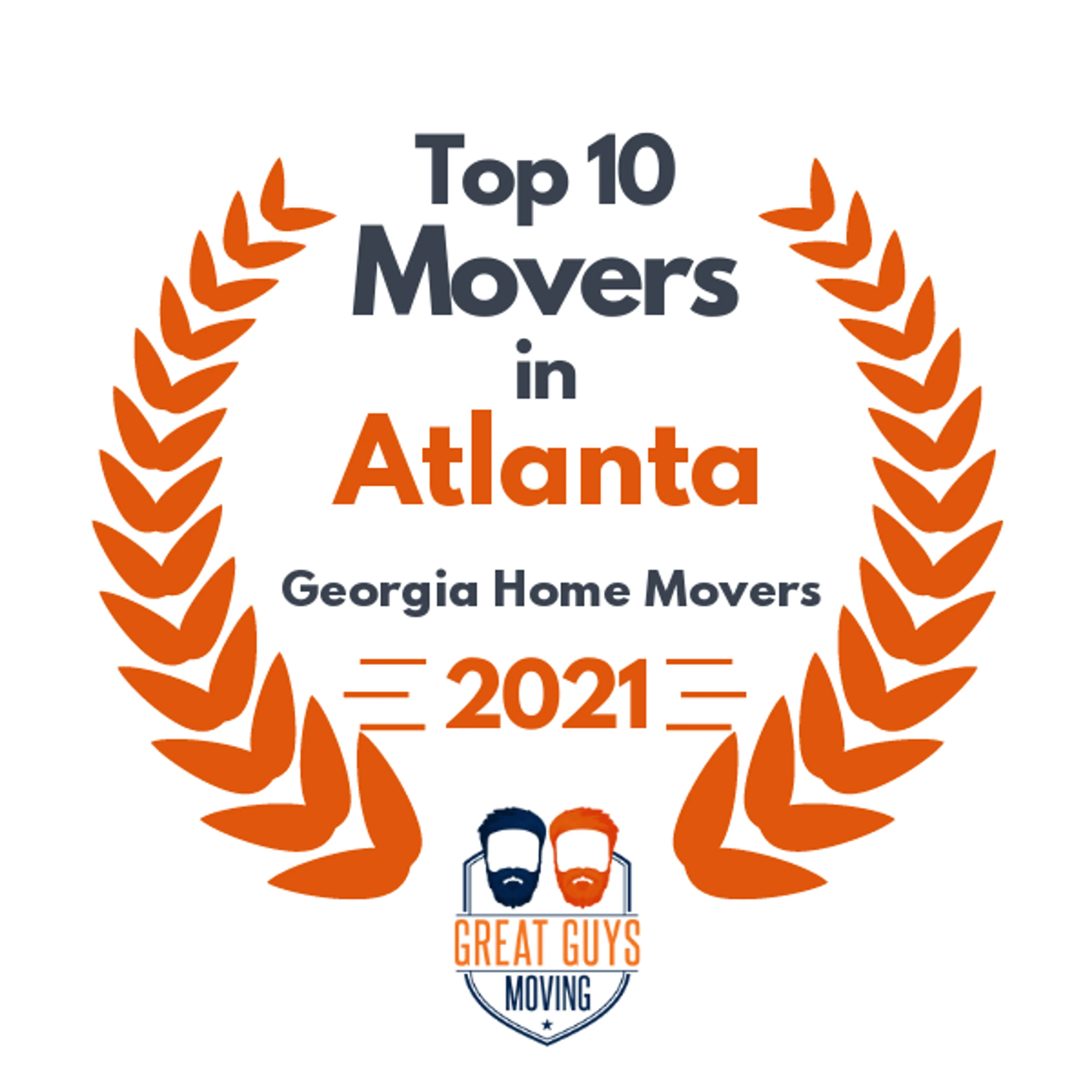 Top 10 Movers in Atlanta, GA 2021 award