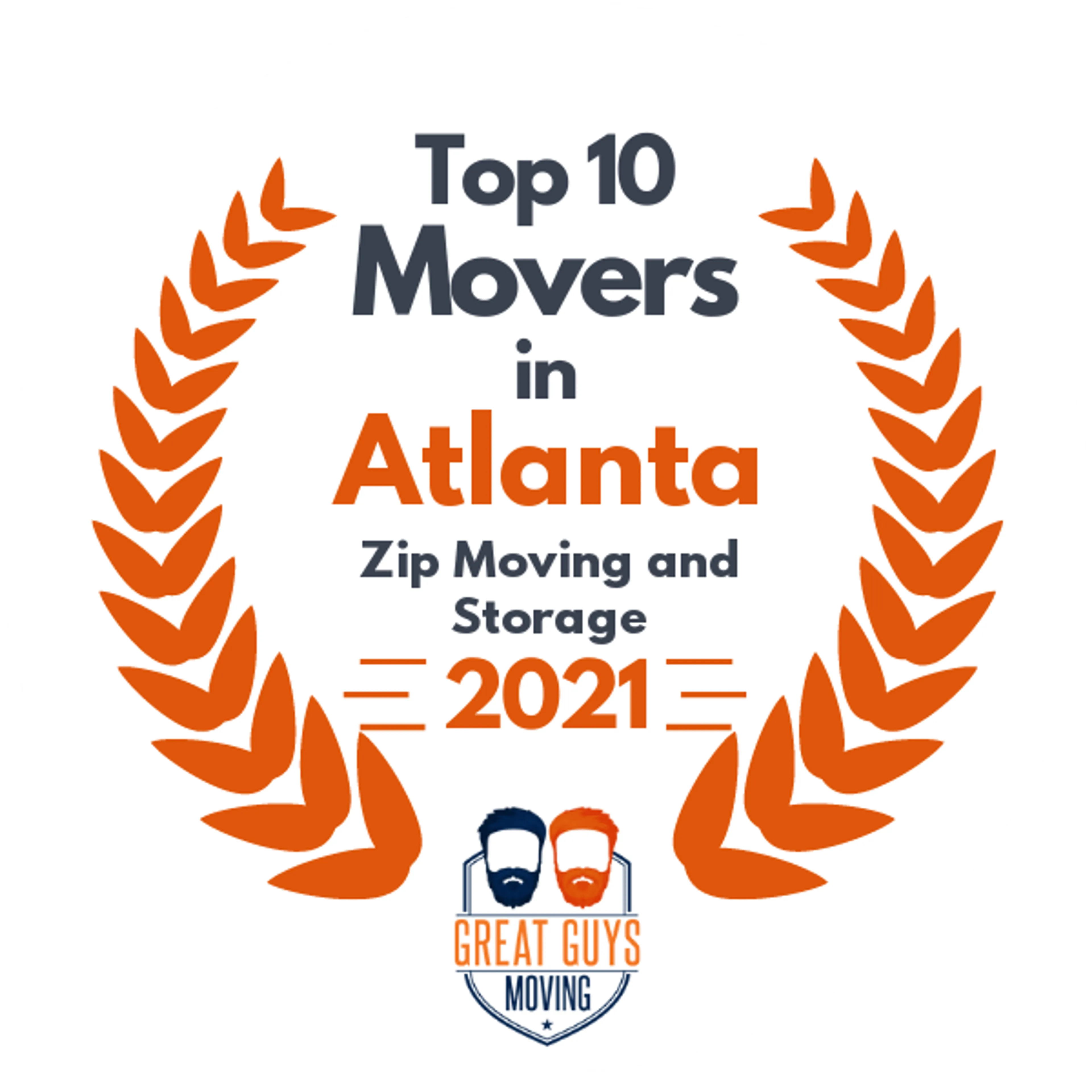 Top 10 Movers in Atlanta, GA 2021 award