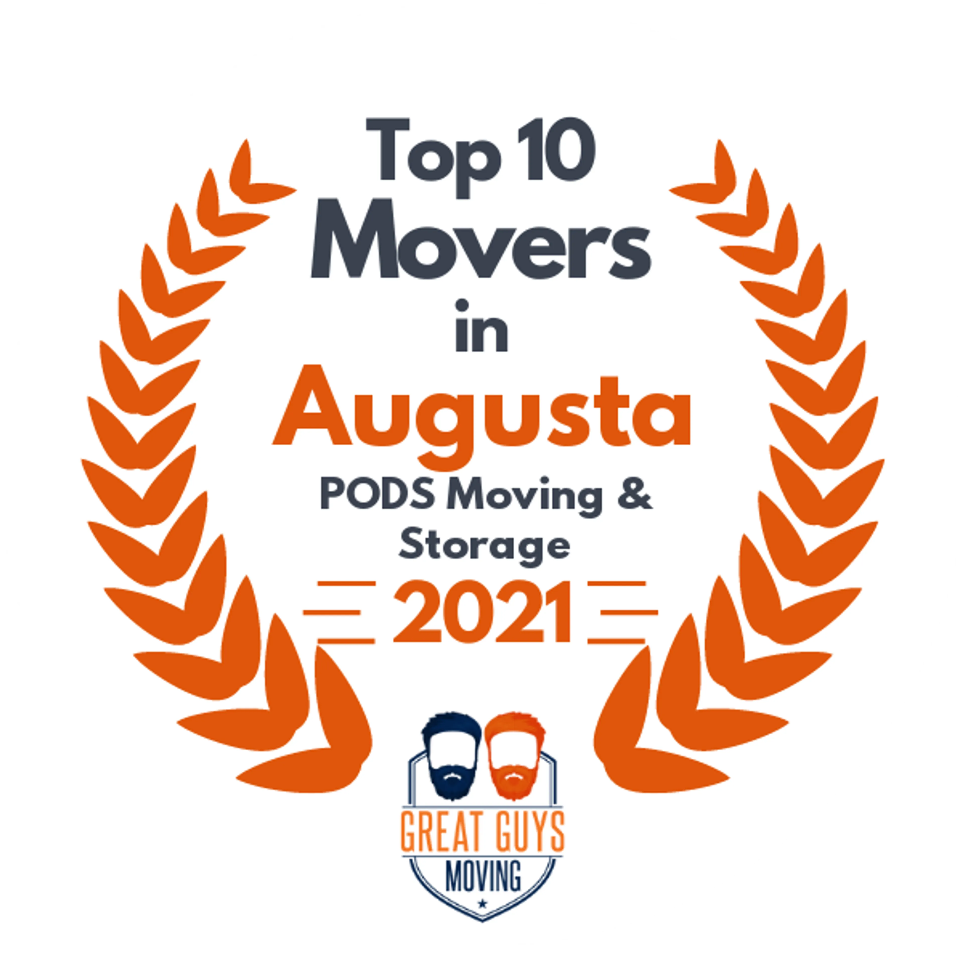 Top 10 Movers in Augusta, GA 2021 award