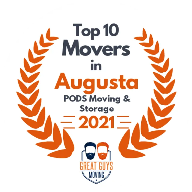 Top 10 Movers in Augusta, GA 2021 award