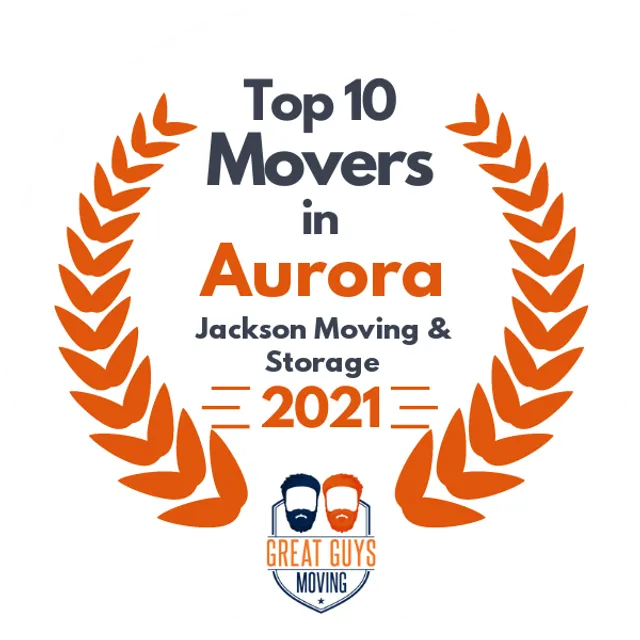 Top 10 Movers in Aurora, IL 2021 award