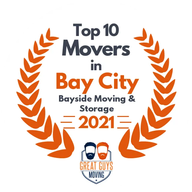 Top 10 Movers in Bay City, MI 2021 award