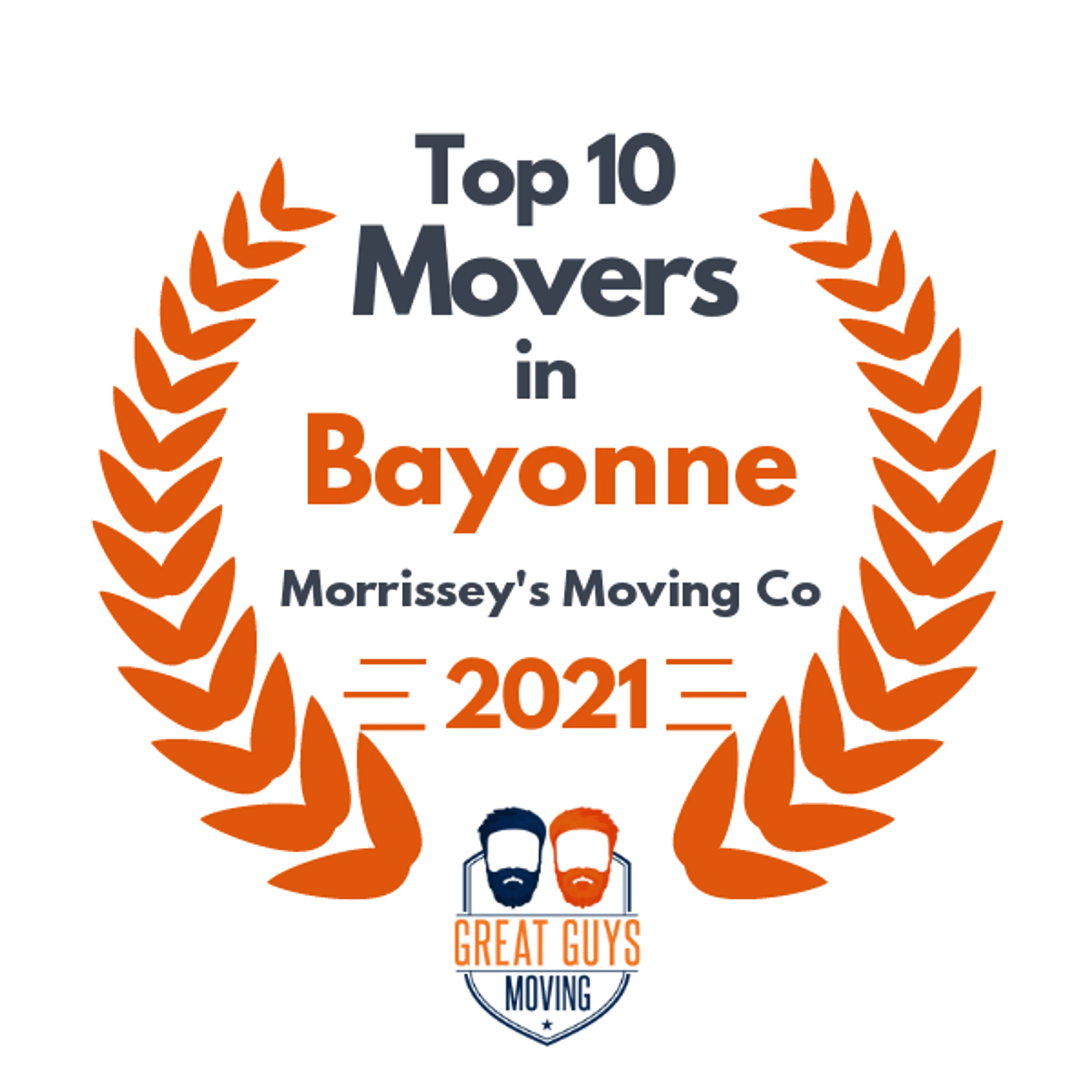 Top 10 Movers in Newark, NJ 2021 award