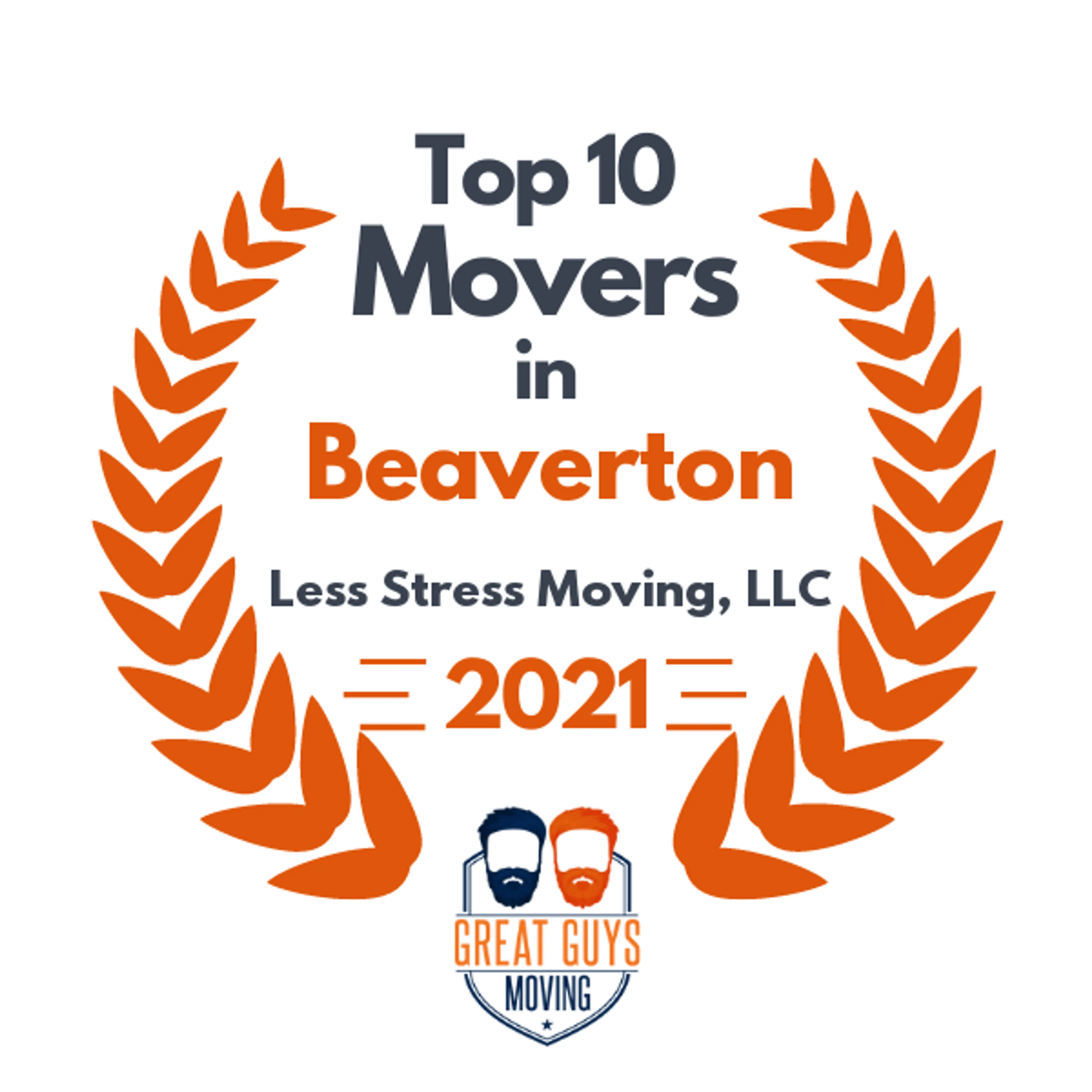 Top 10 Movers in Portland, OR 2021 award