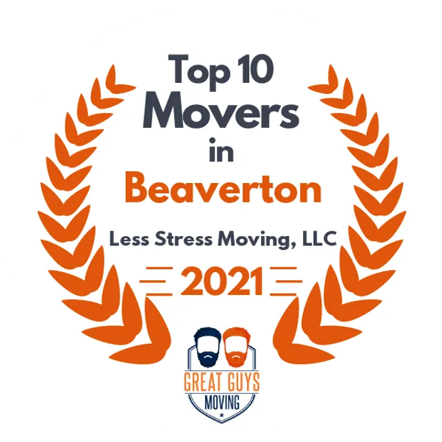 Top 10 Movers in Portland, OR 2021 award