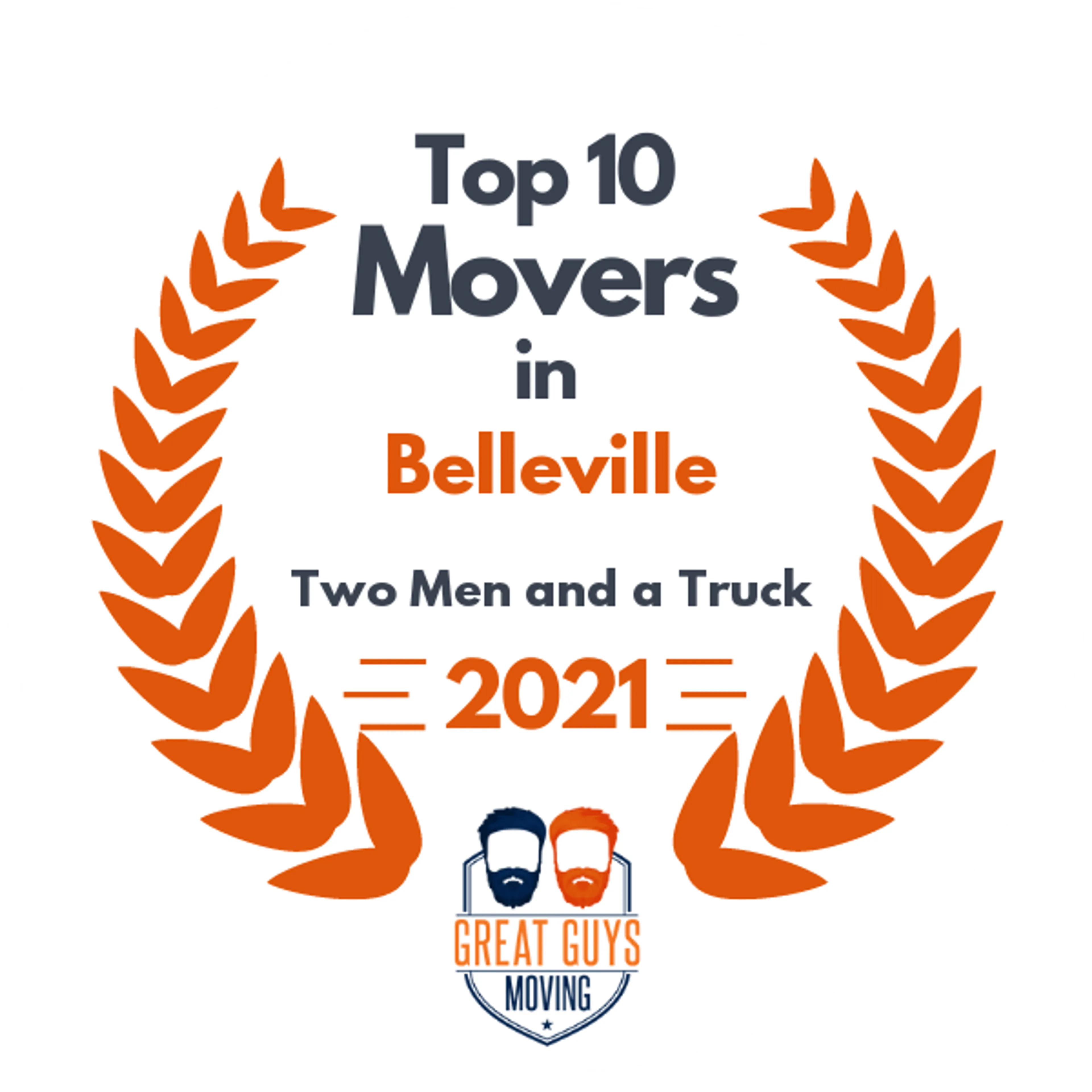 Top 10 Movers in Belleville, IL 2021 award