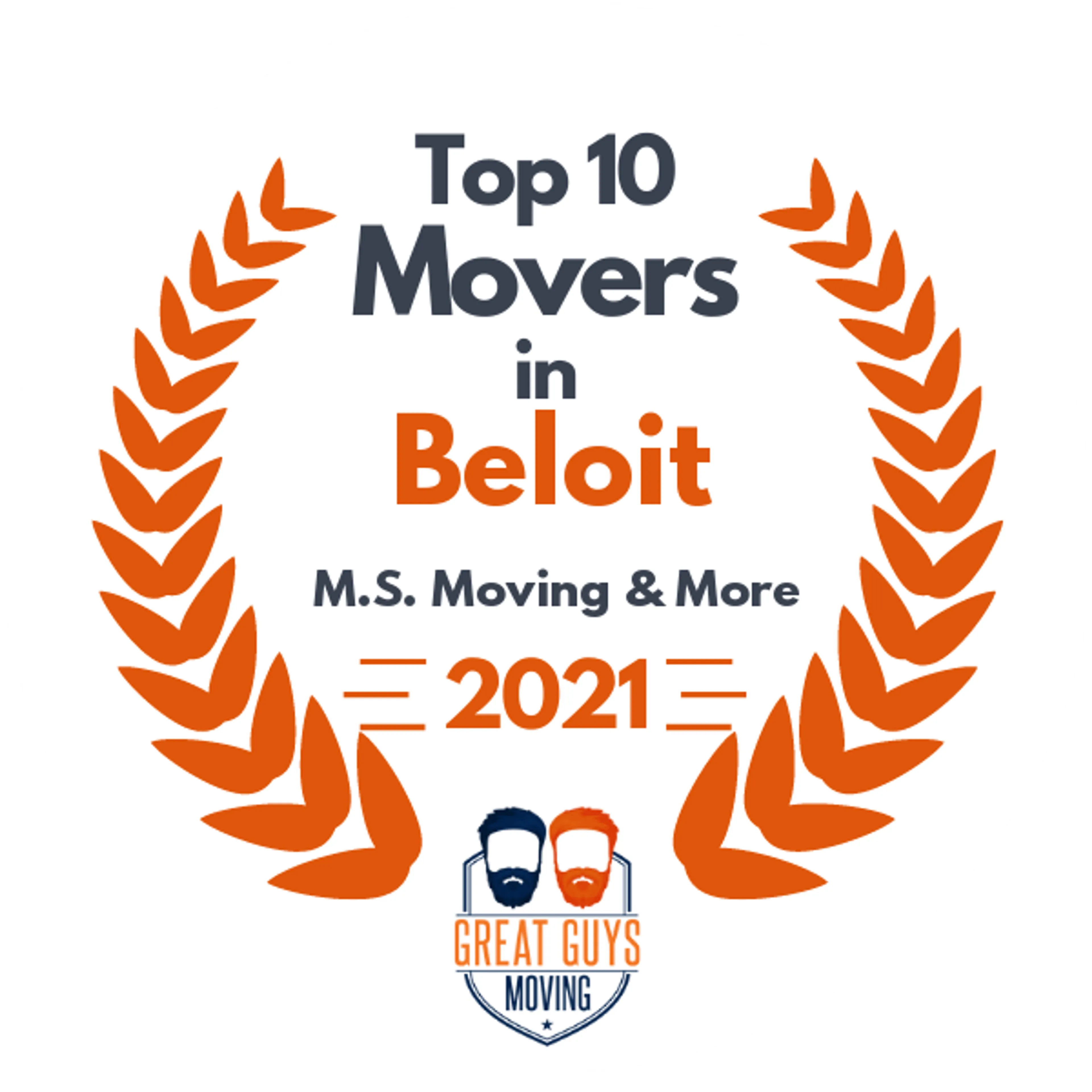 Top 10 Movers in Madison, WI 2021 award