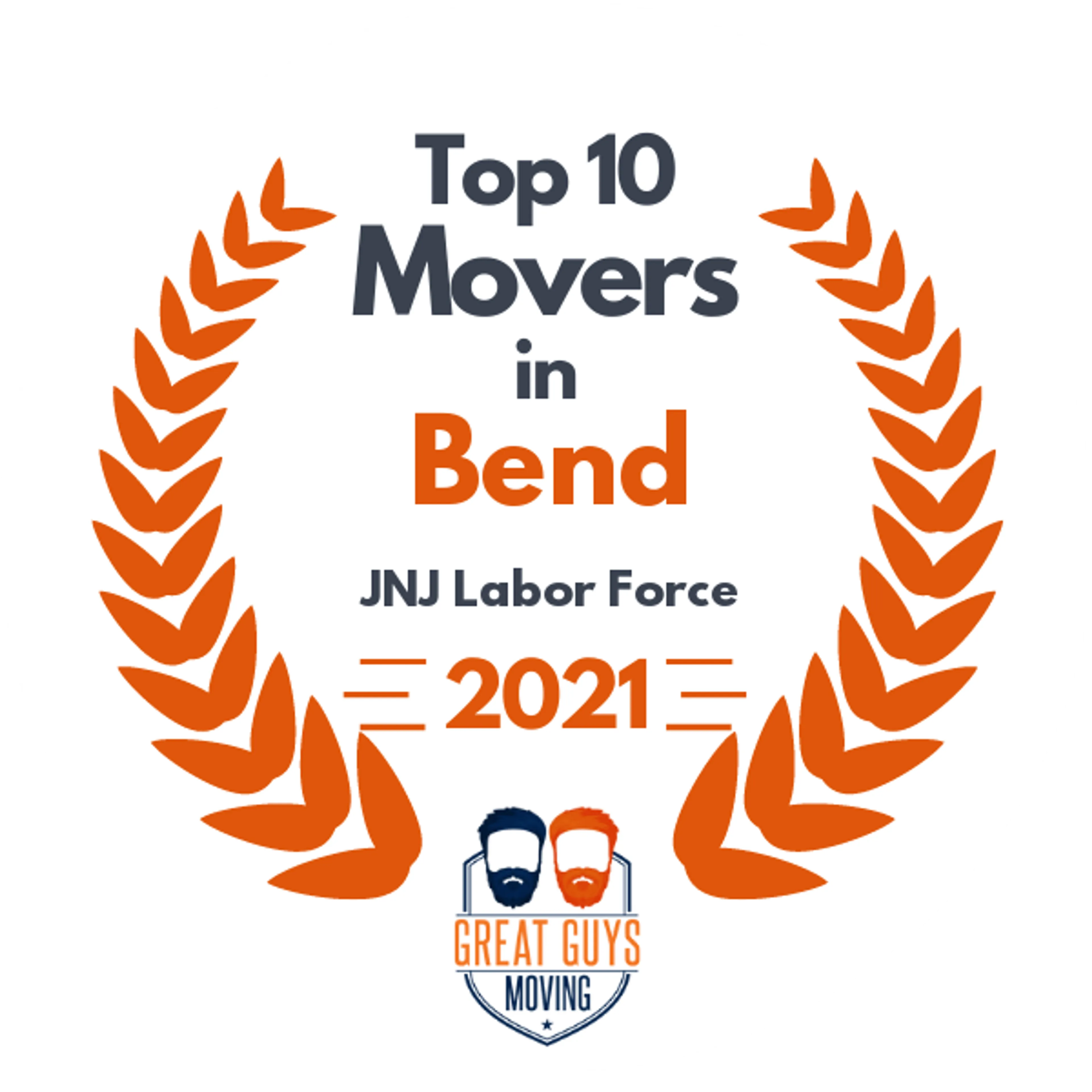 Top 10 Movers in Bend, OR 2021 award