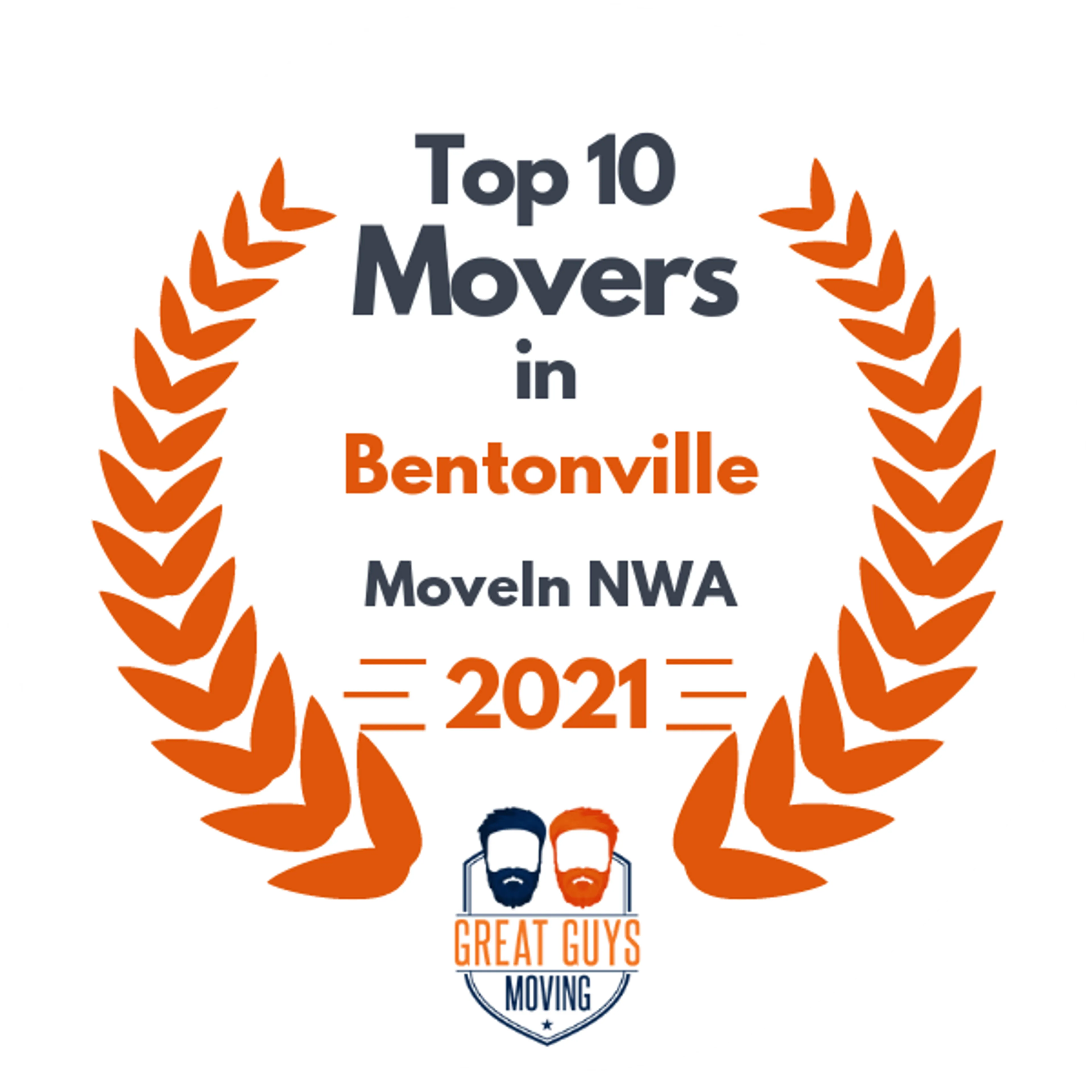 Top 10 Movers in Fayetteville, AR 2021 award