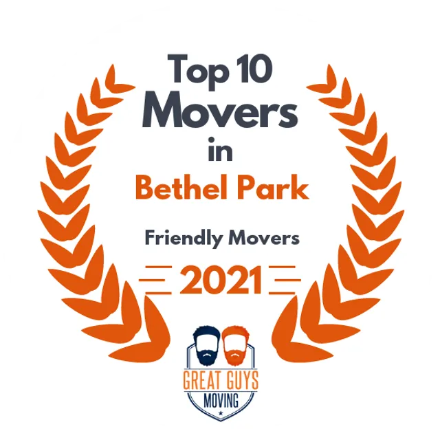 Top 10 Movers in Pittsburgh, PA 2021 award