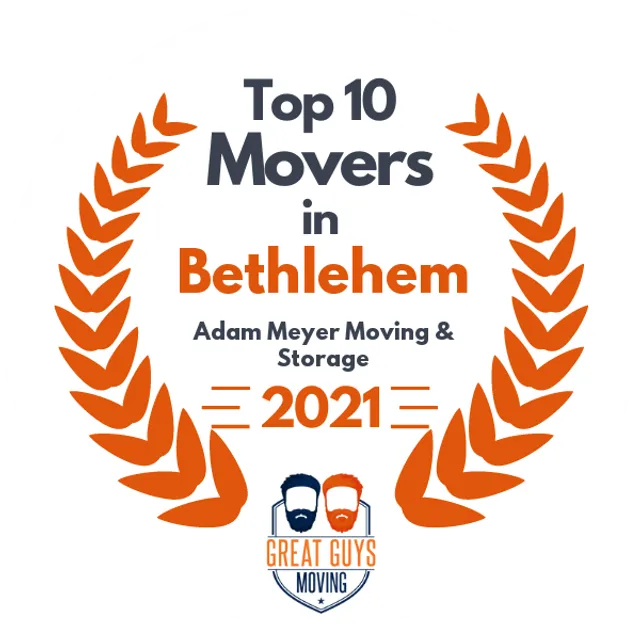 Top 10 Movers in Allentown, PA 2021 award