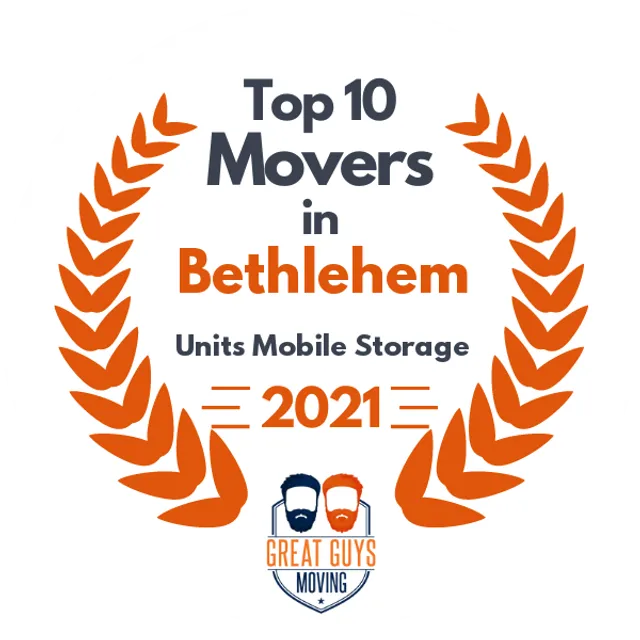 Top 10 Movers in Allentown, PA 2021 award