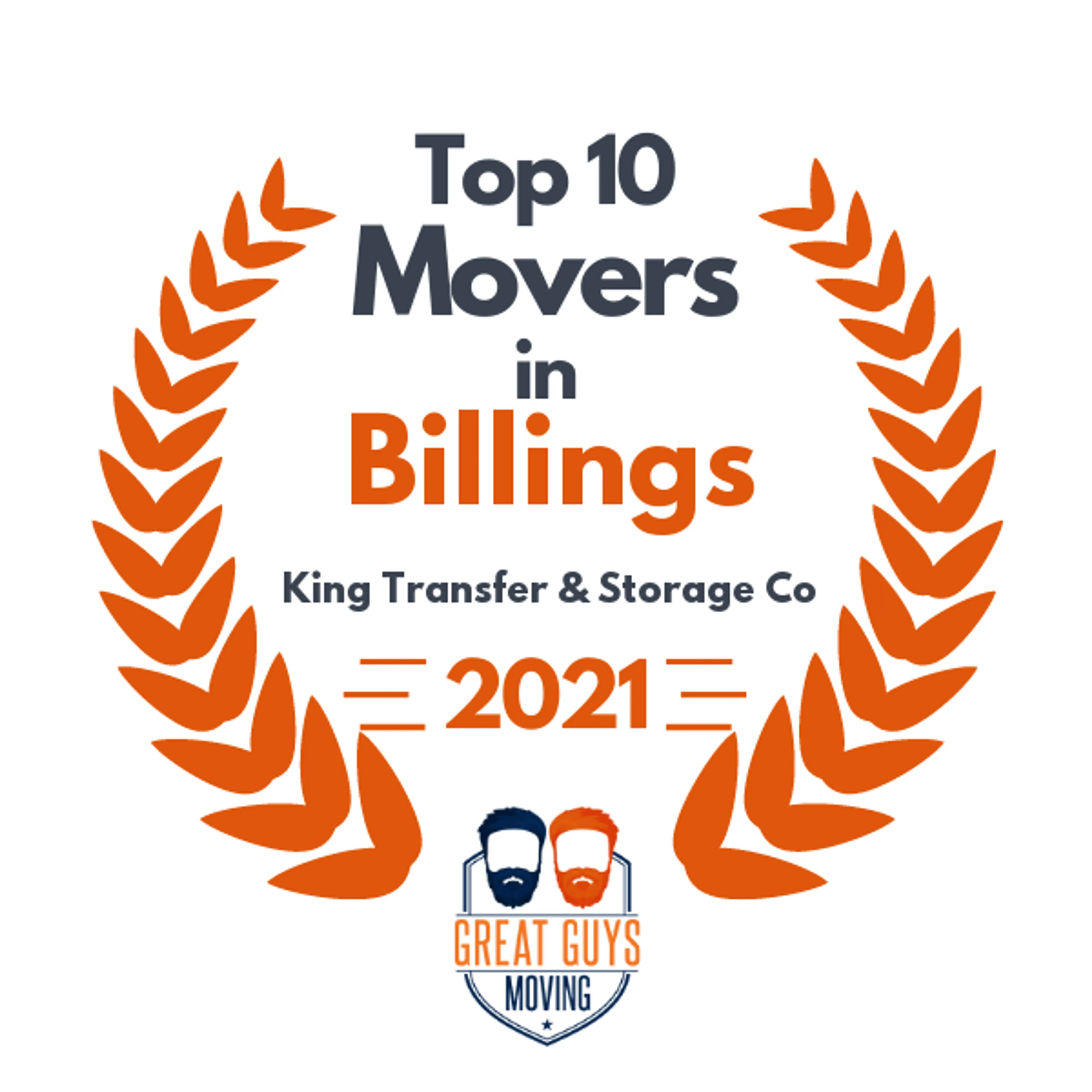 Top 10 Movers in Billings, MT 2021 award