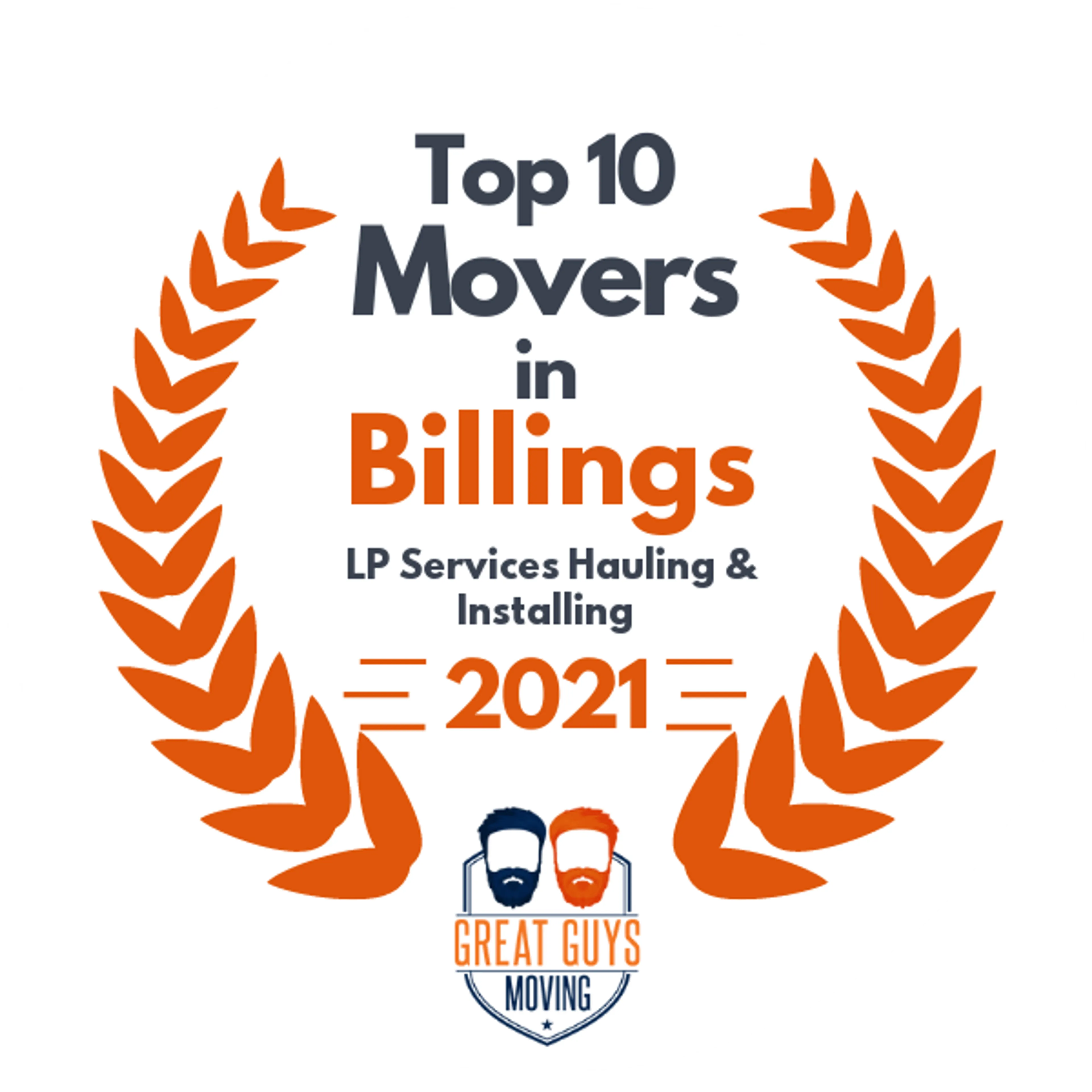 Top 10 Movers in Billings, MT 2021 award
