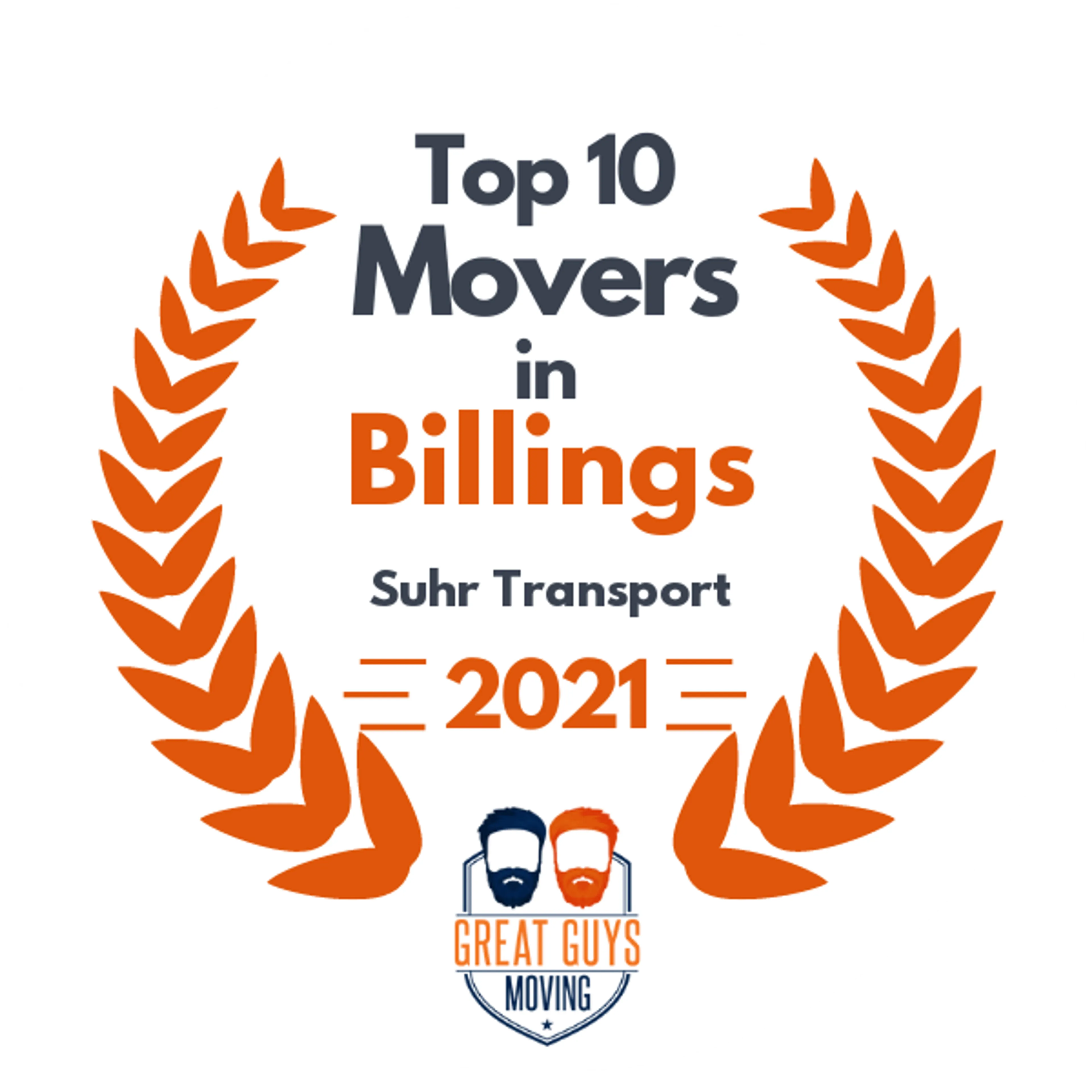 Top 10 Movers in Billings, MT 2021 award