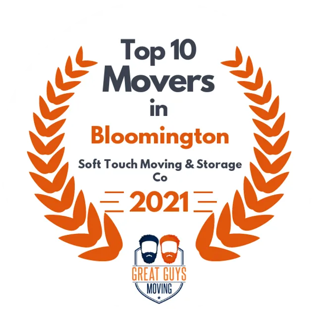 Top 10 Movers in Bloomington, IN 2021 award