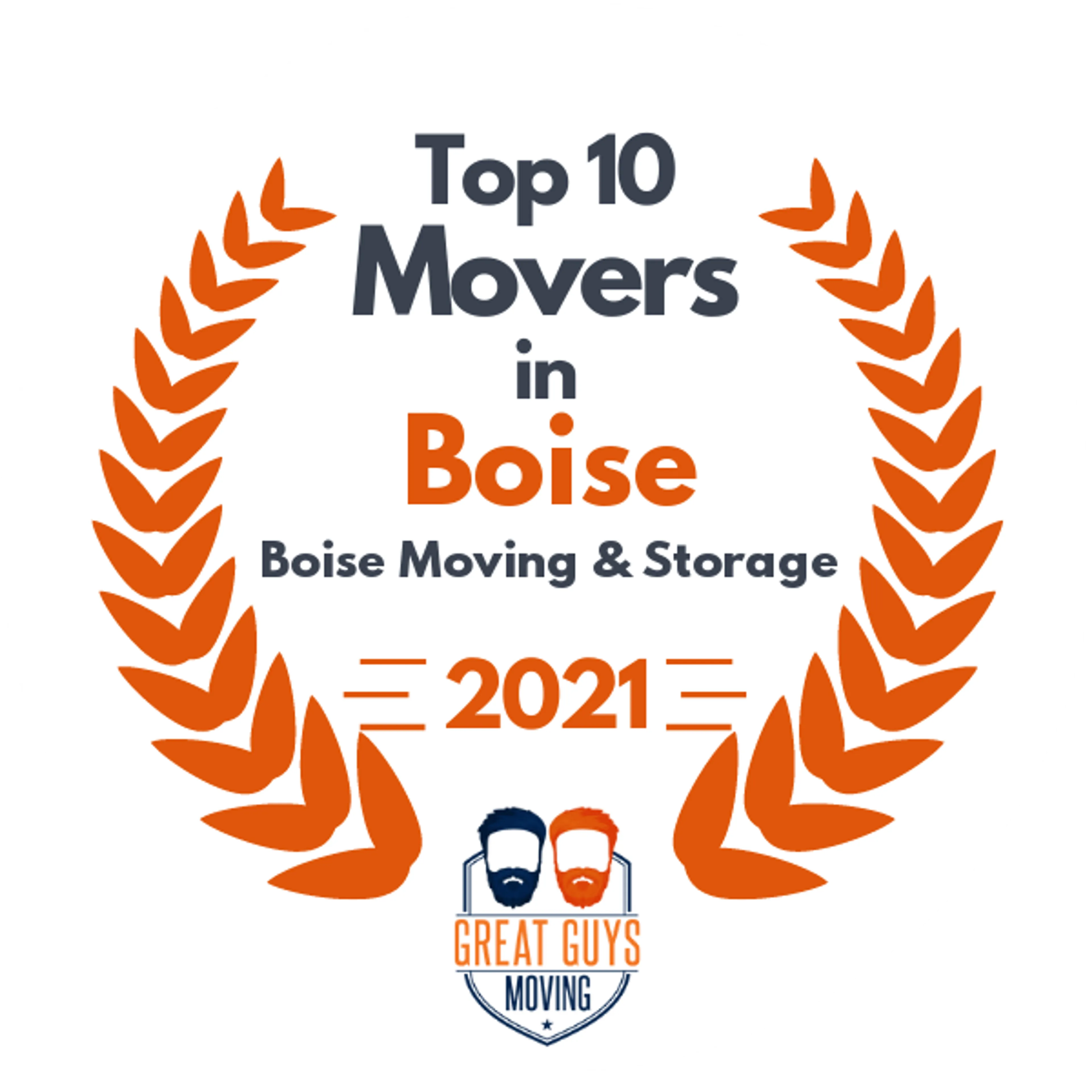 Top 10 Movers in Boise, ID 2021 award
