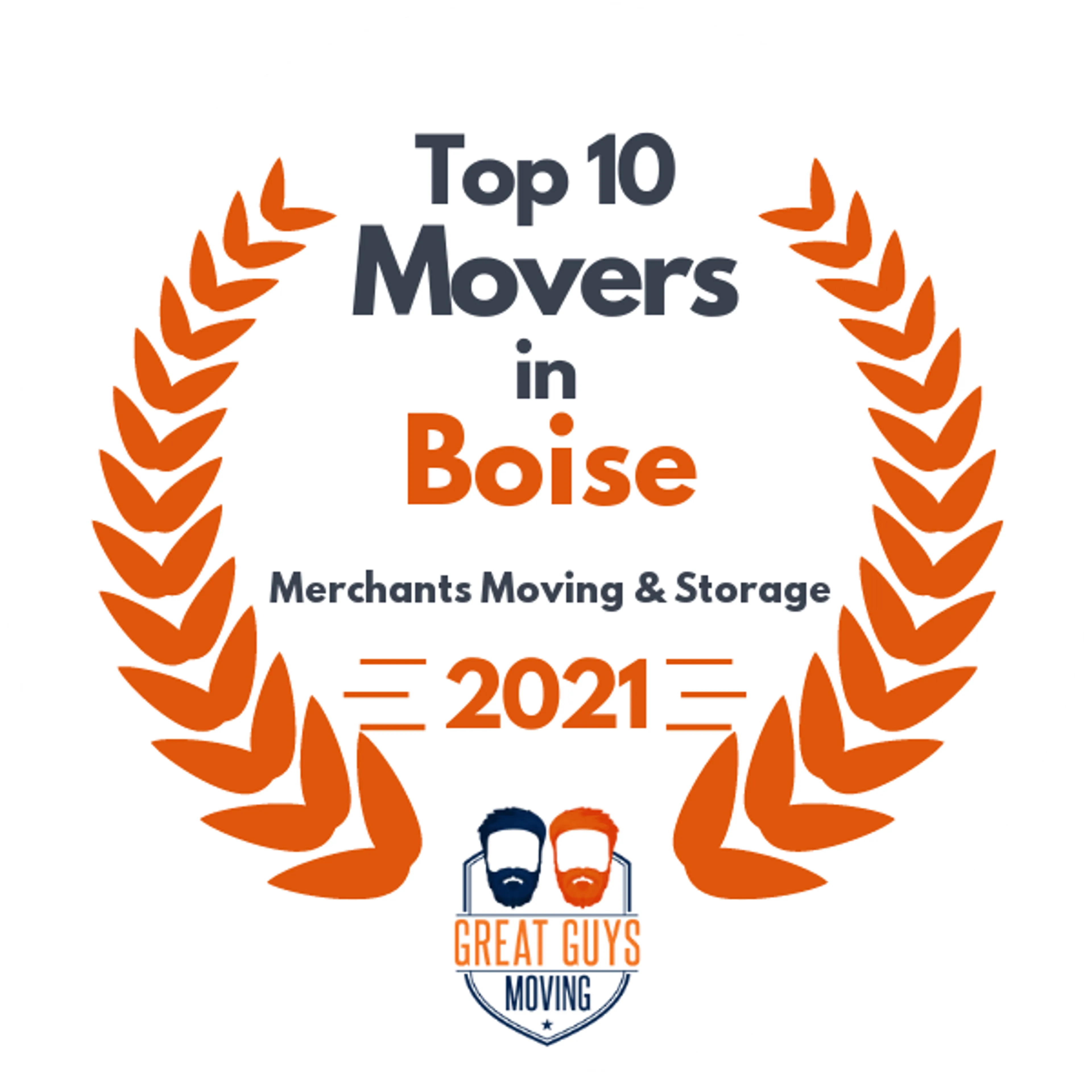Top 10 Movers in Boise, ID 2021 award