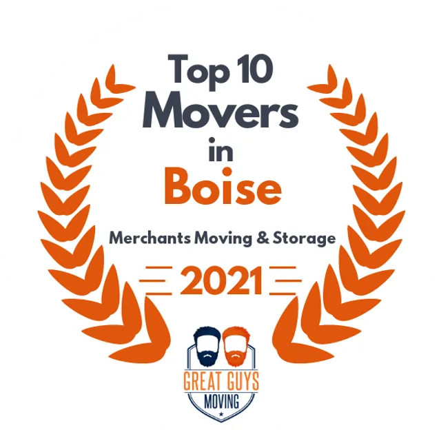 Top 10 Movers in Boise, ID 2021 award