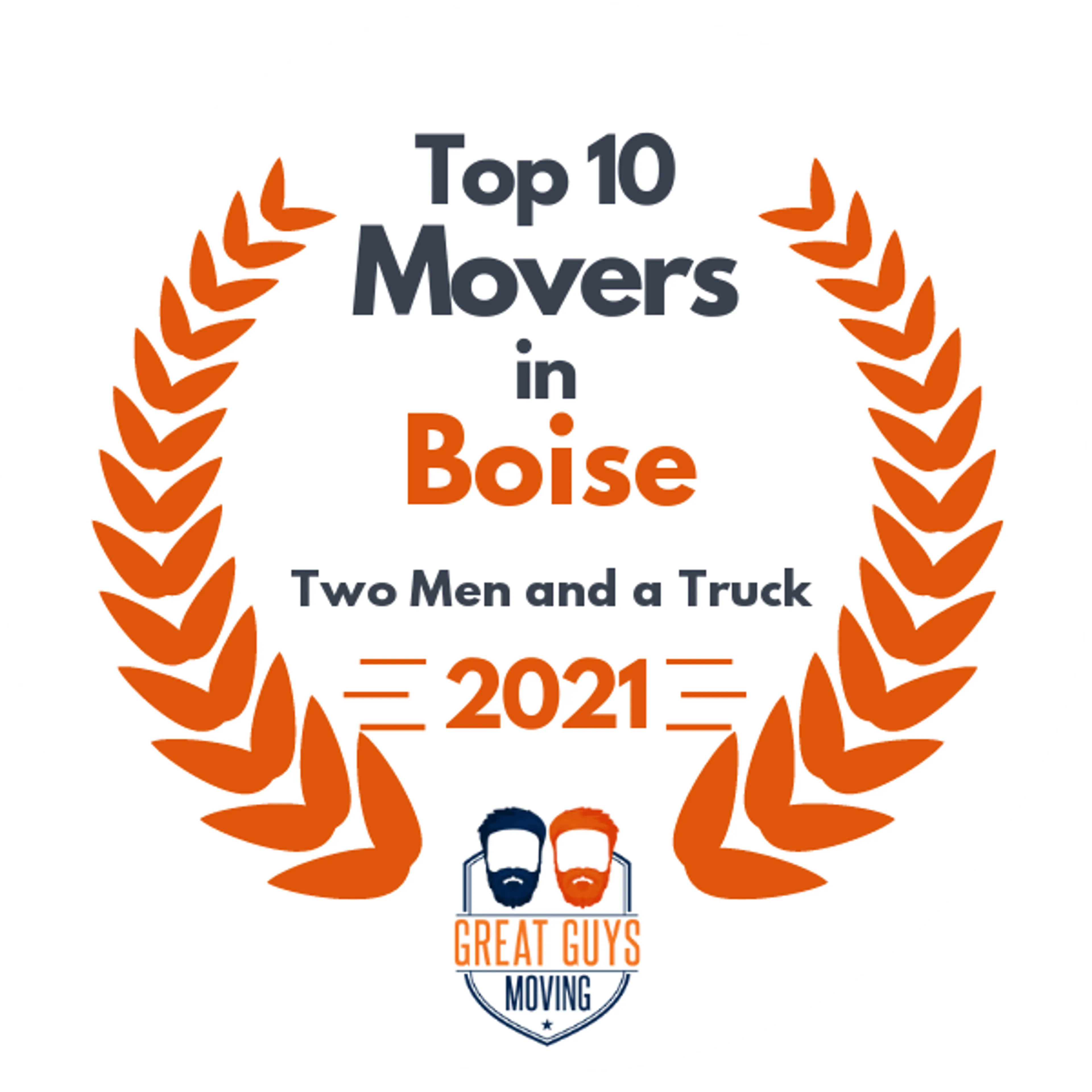 Top 10 Movers in Boise, ID 2021 award