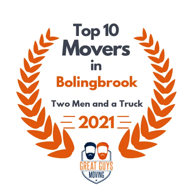 Top 10 Movers in Naperville, IL 2021 award