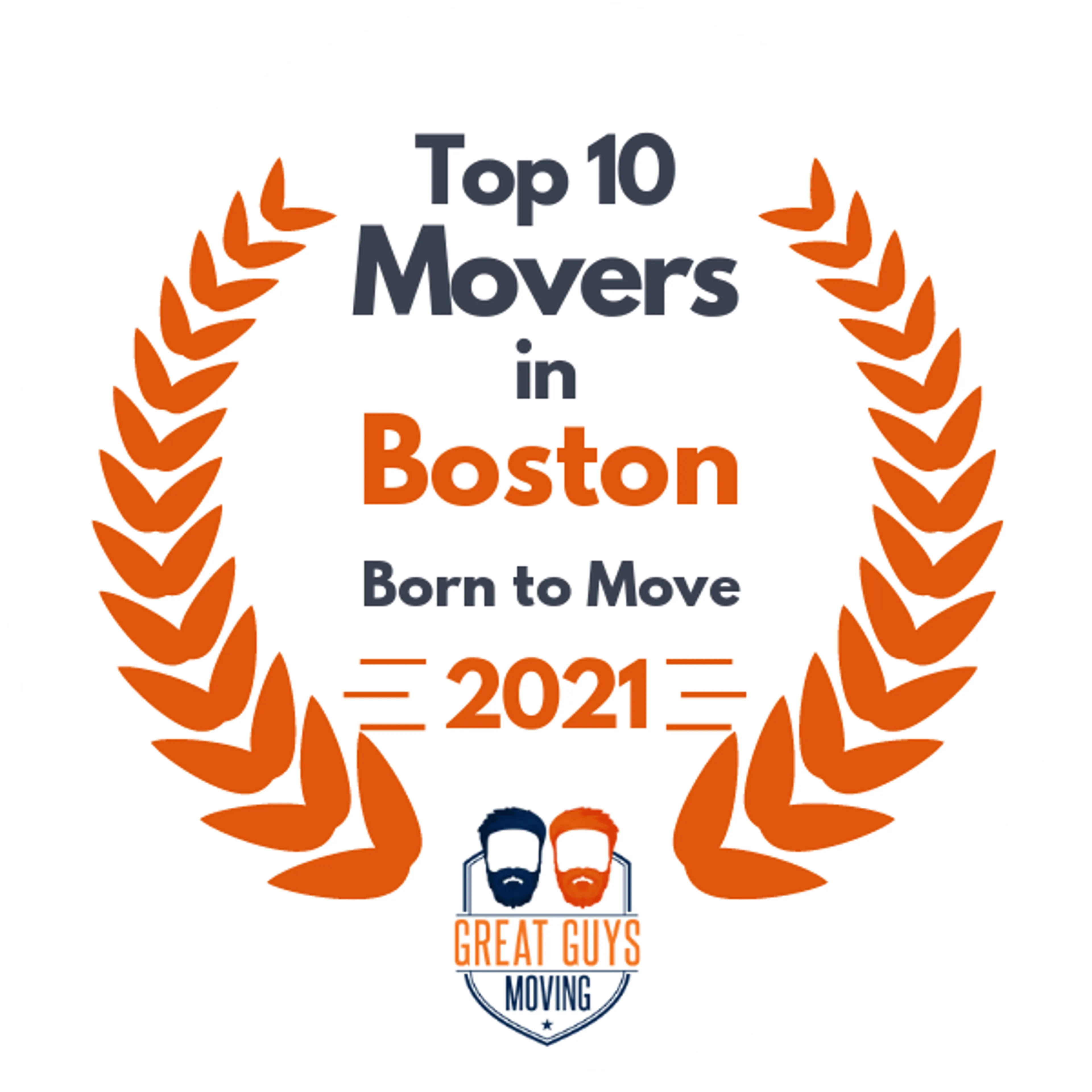 Top 10 Movers in Boston, MA 2021 award