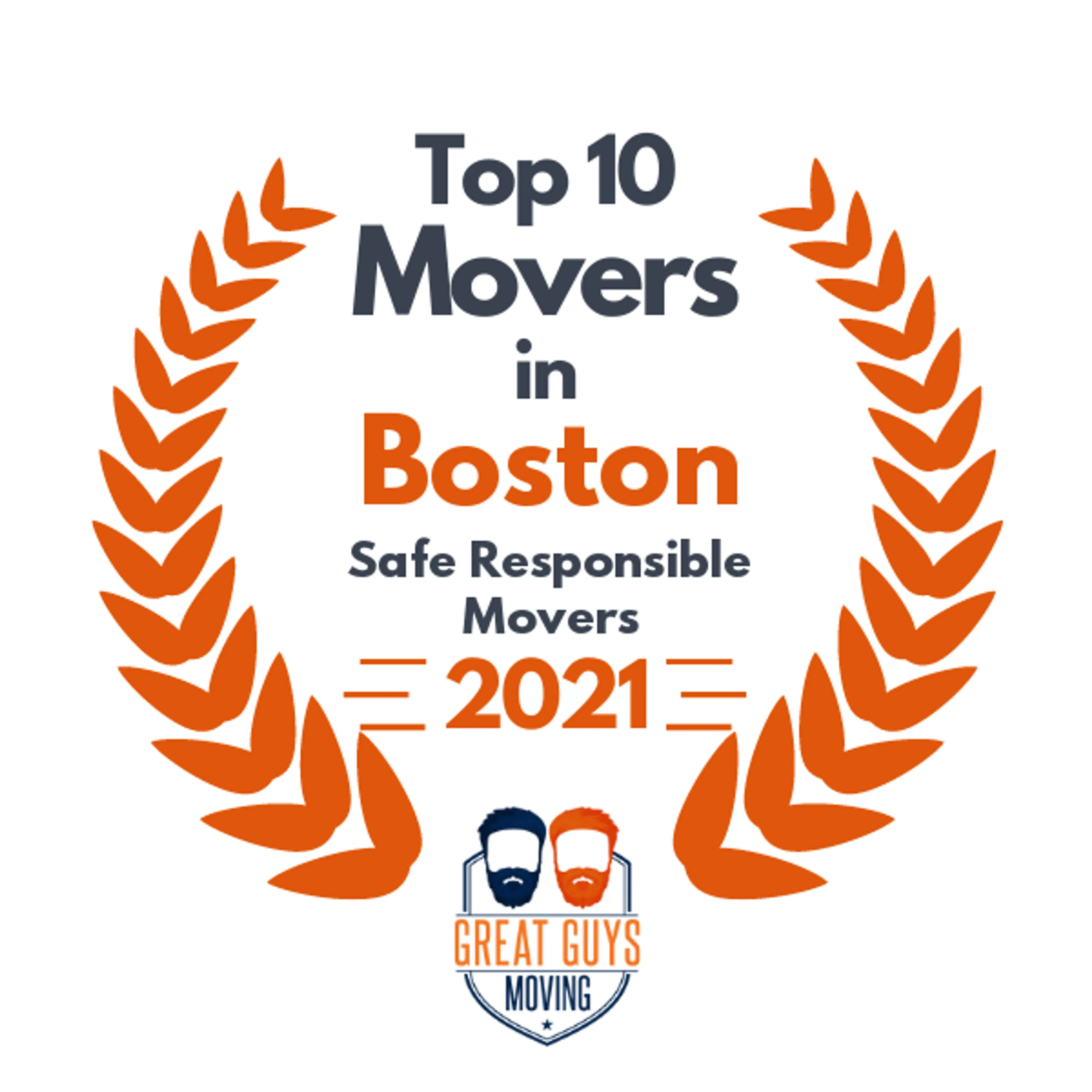 Top 10 Movers in Boston, MA 2021 award