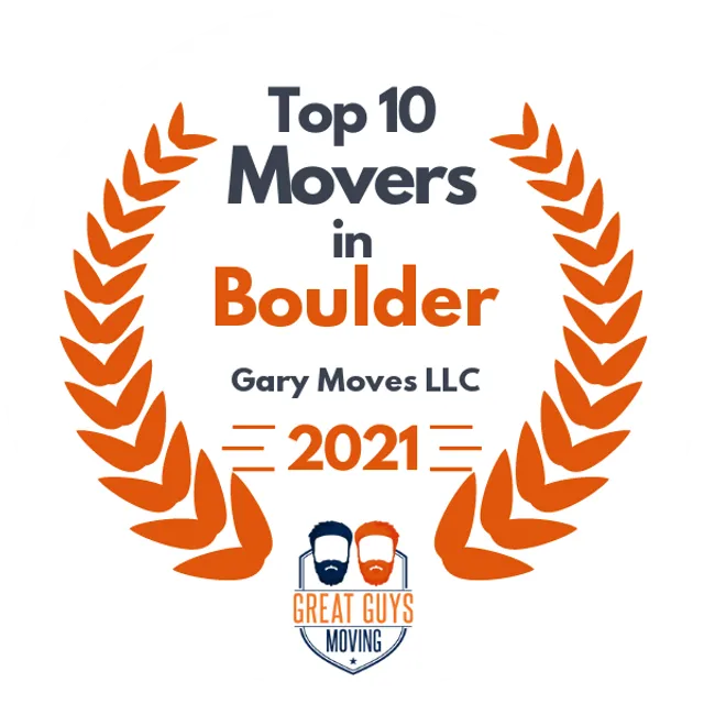 Top 10 Movers in Boulder, CO 2021 award