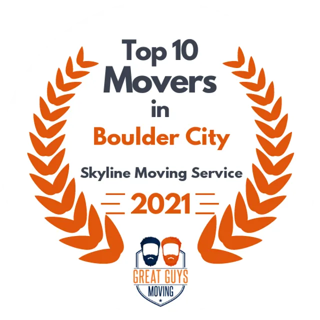 Top 10 Movers in Las Vegas, NV 2021 award