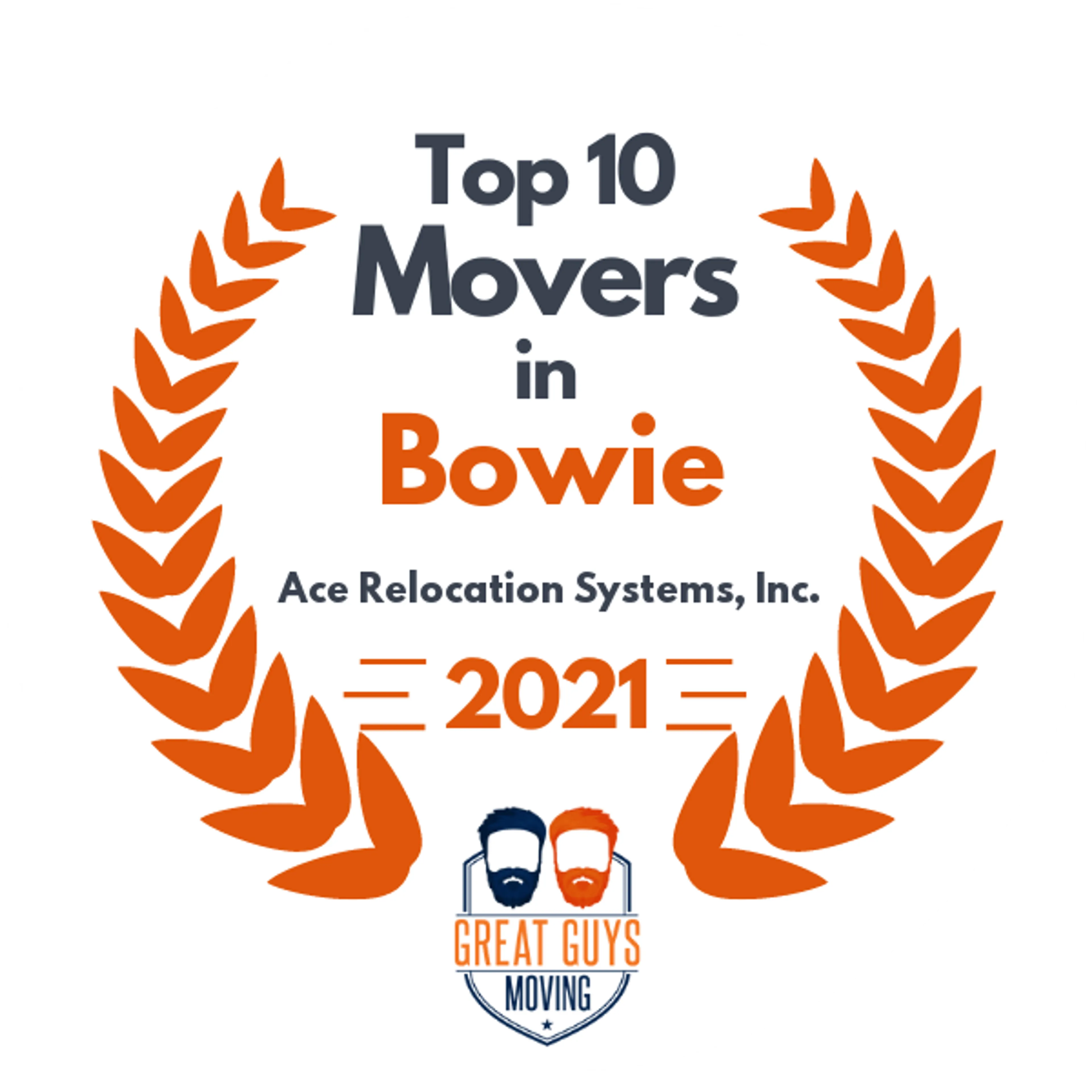 Top 10 Movers in Washington DC, DC 2021 award