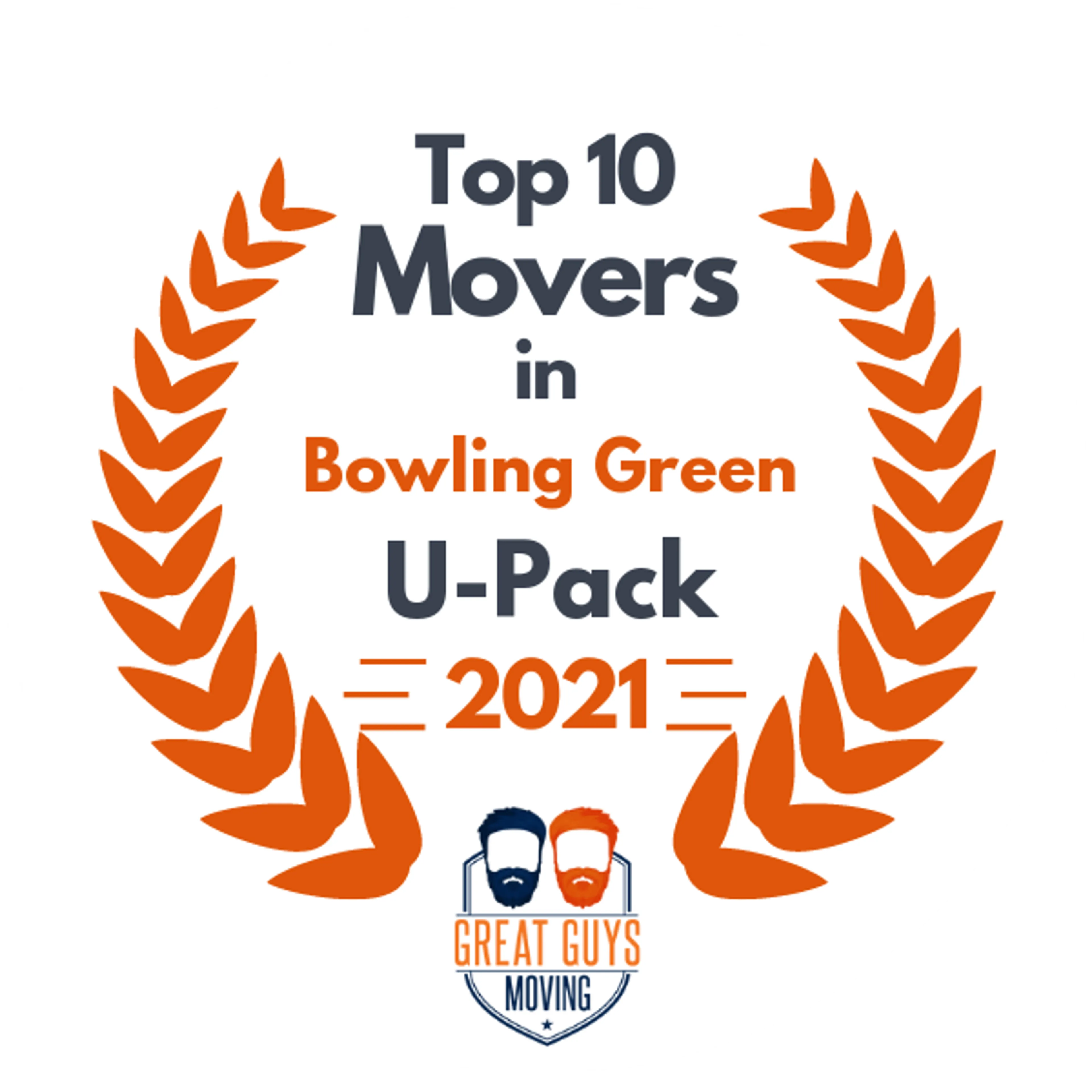 Top 10 Movers in Bowling Green, KY 2021 award