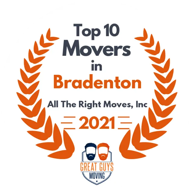 Top 10 Movers in St. Petersburg, FL 2021 award