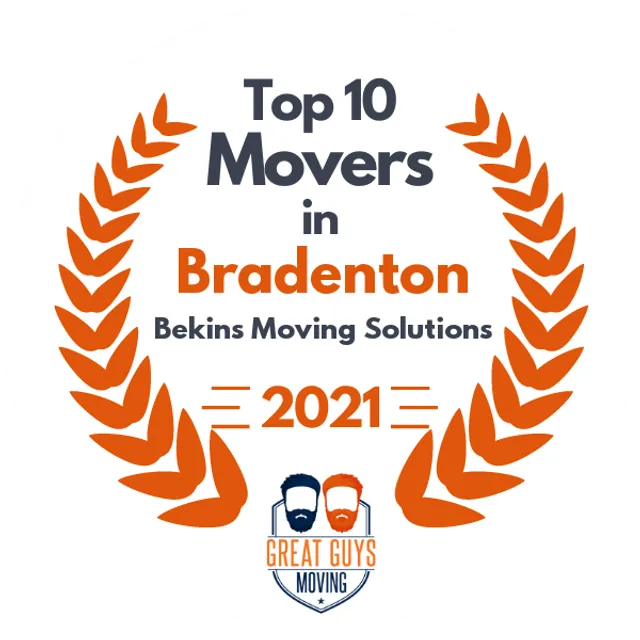 Top 10 Movers in St. Petersburg, FL 2021 award