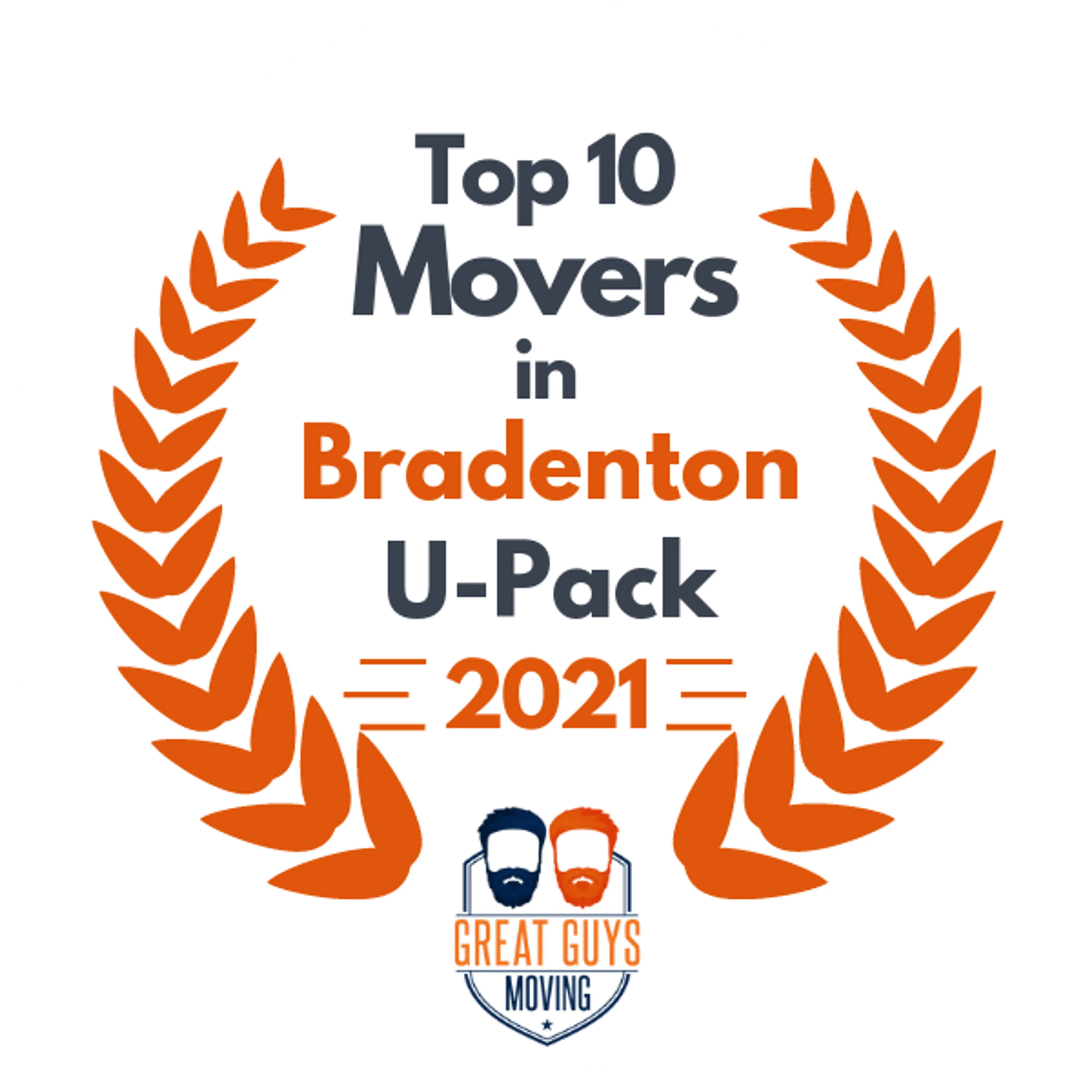 Top 10 Movers in Bradenton, FL 2021 award