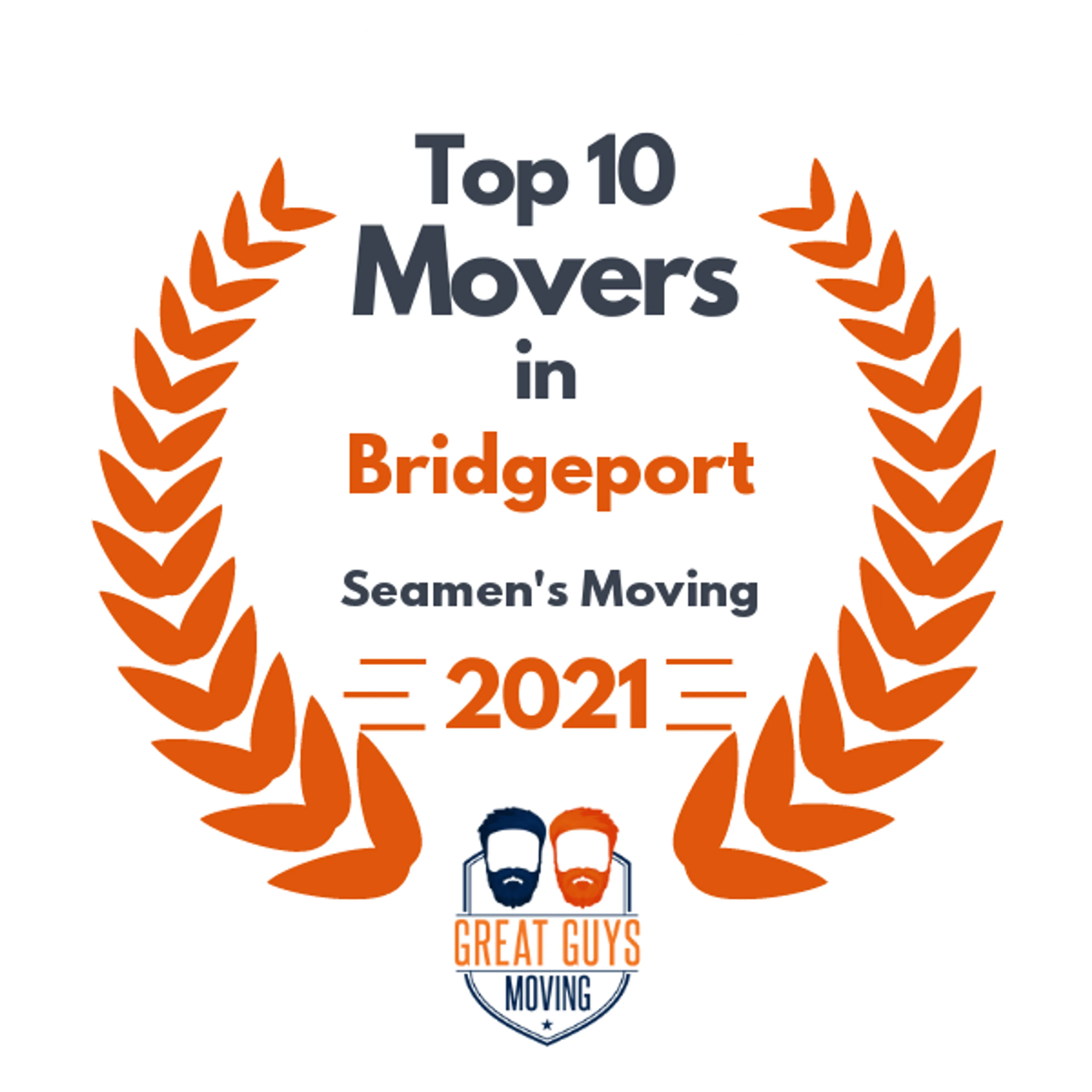 Top 10 Movers in Bridgeport, CT 2021 award