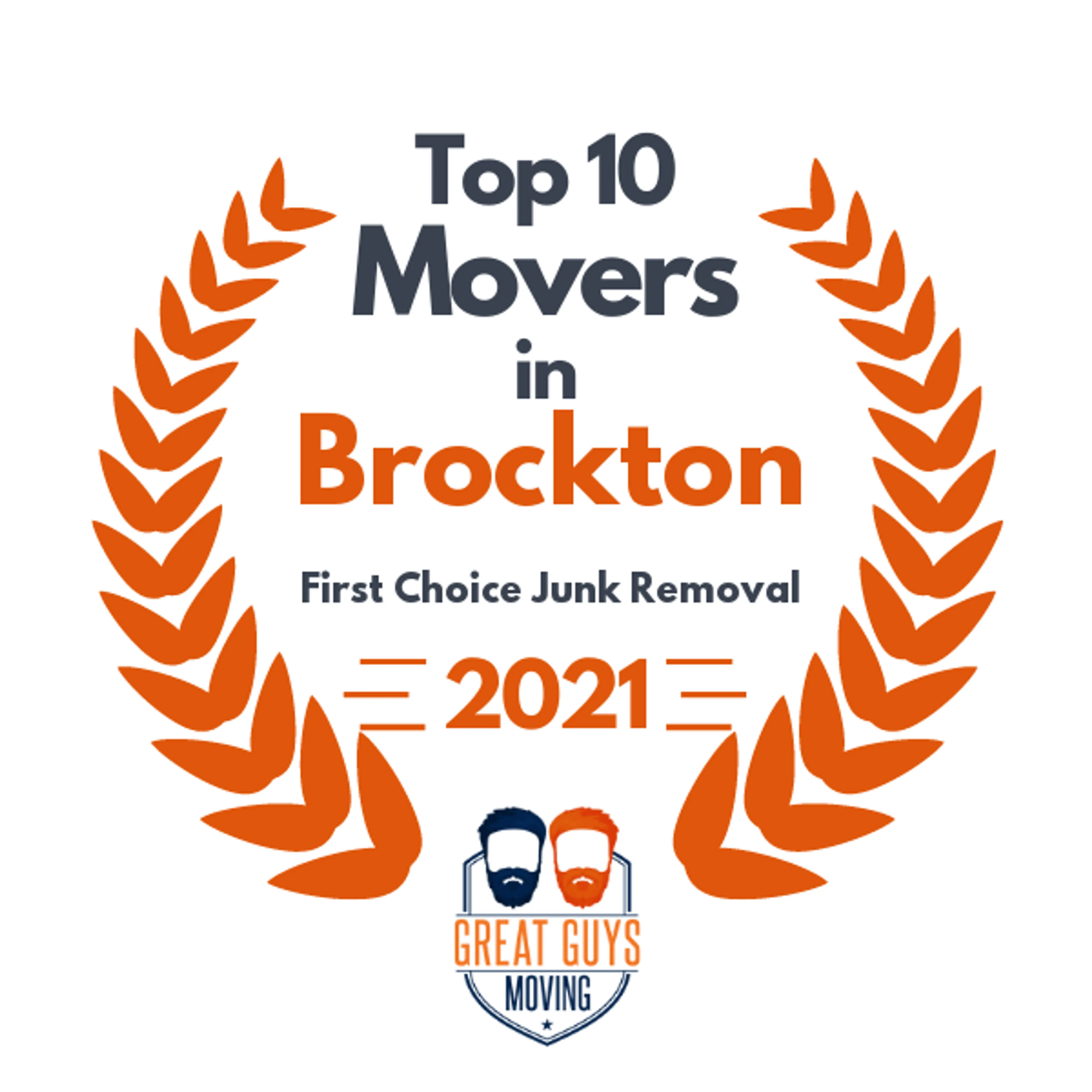 Top 10 Movers in Brockton, MA 2021 award