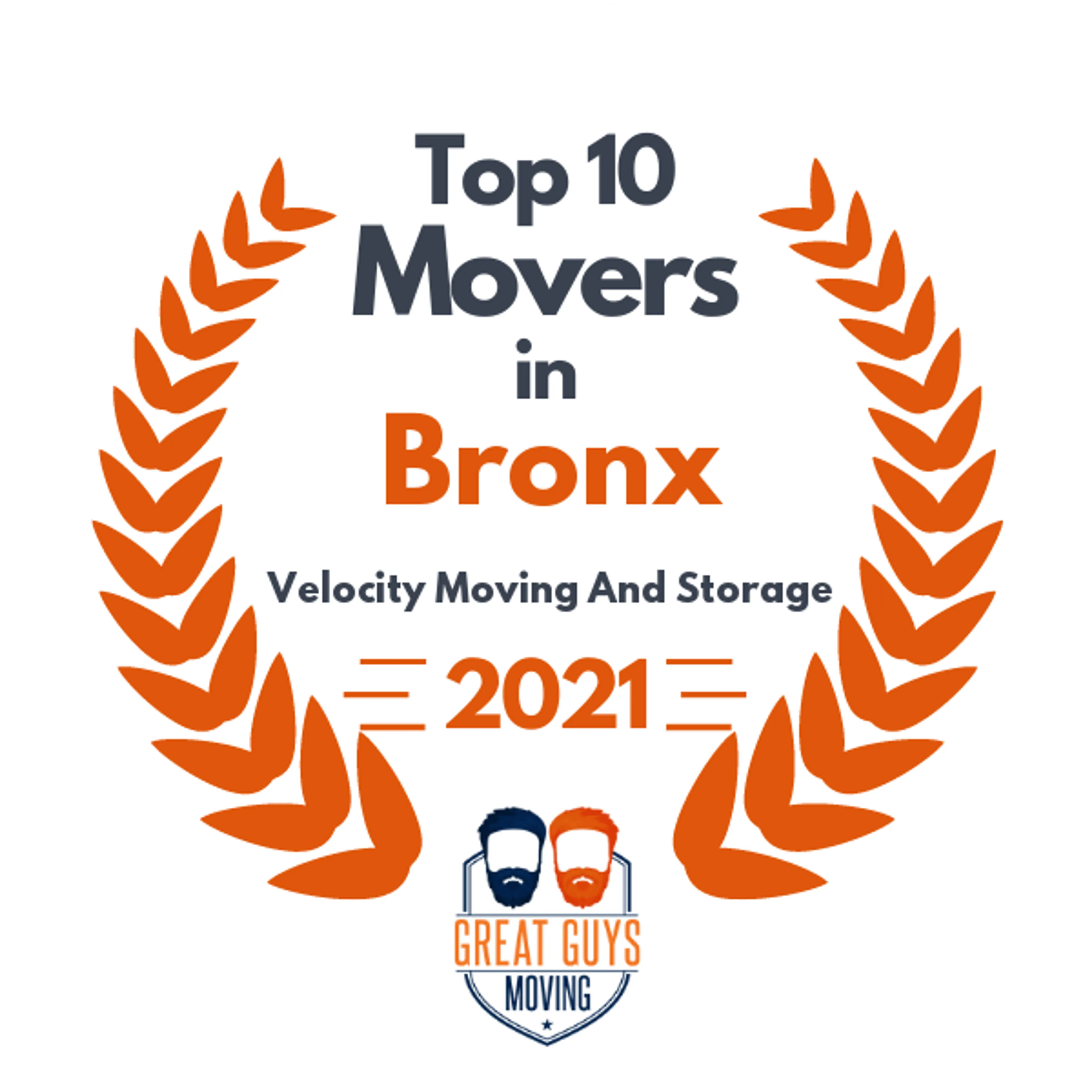Top 10 Movers in New York City, NY 2021 award