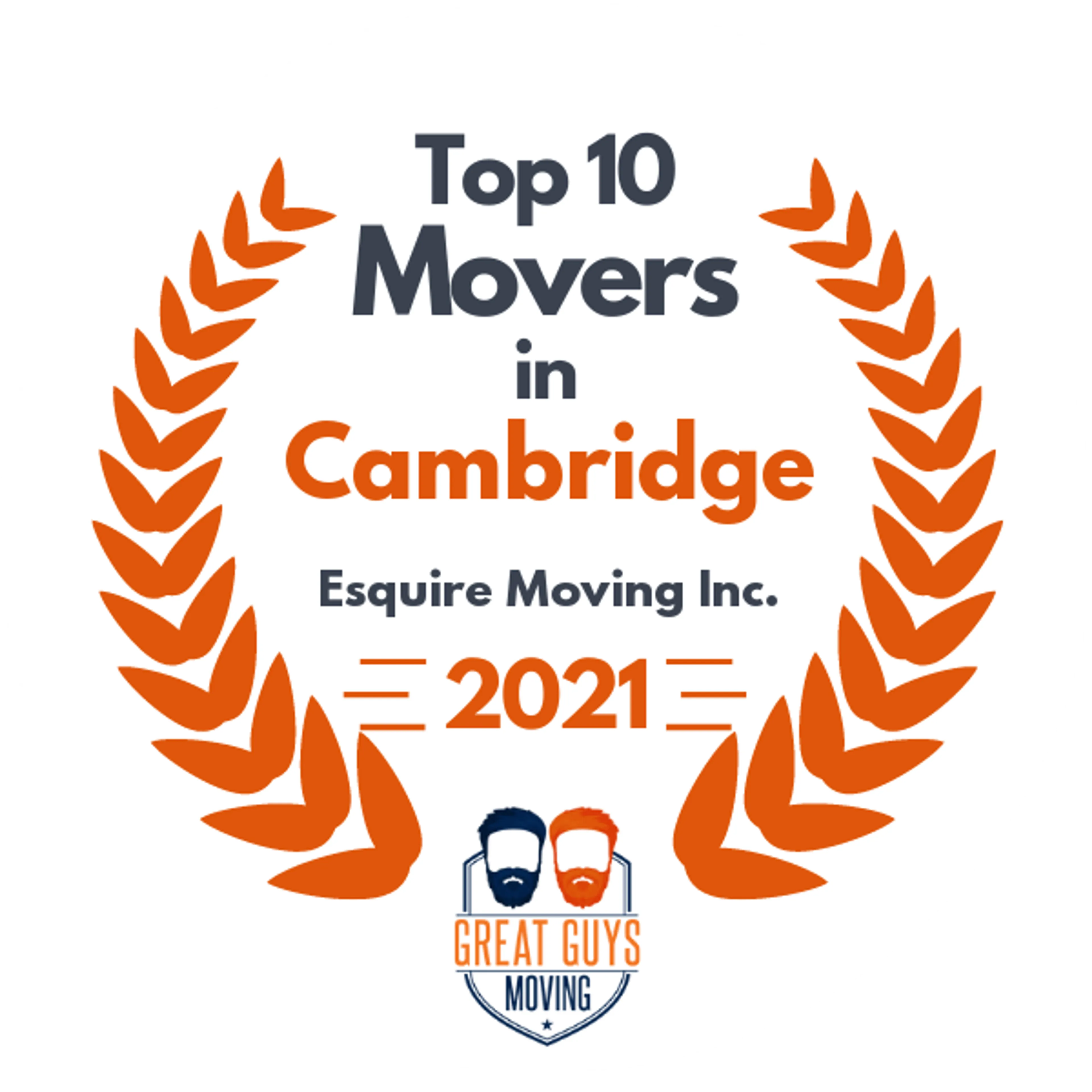 Top 10 Movers in Boston, MA 2021 award