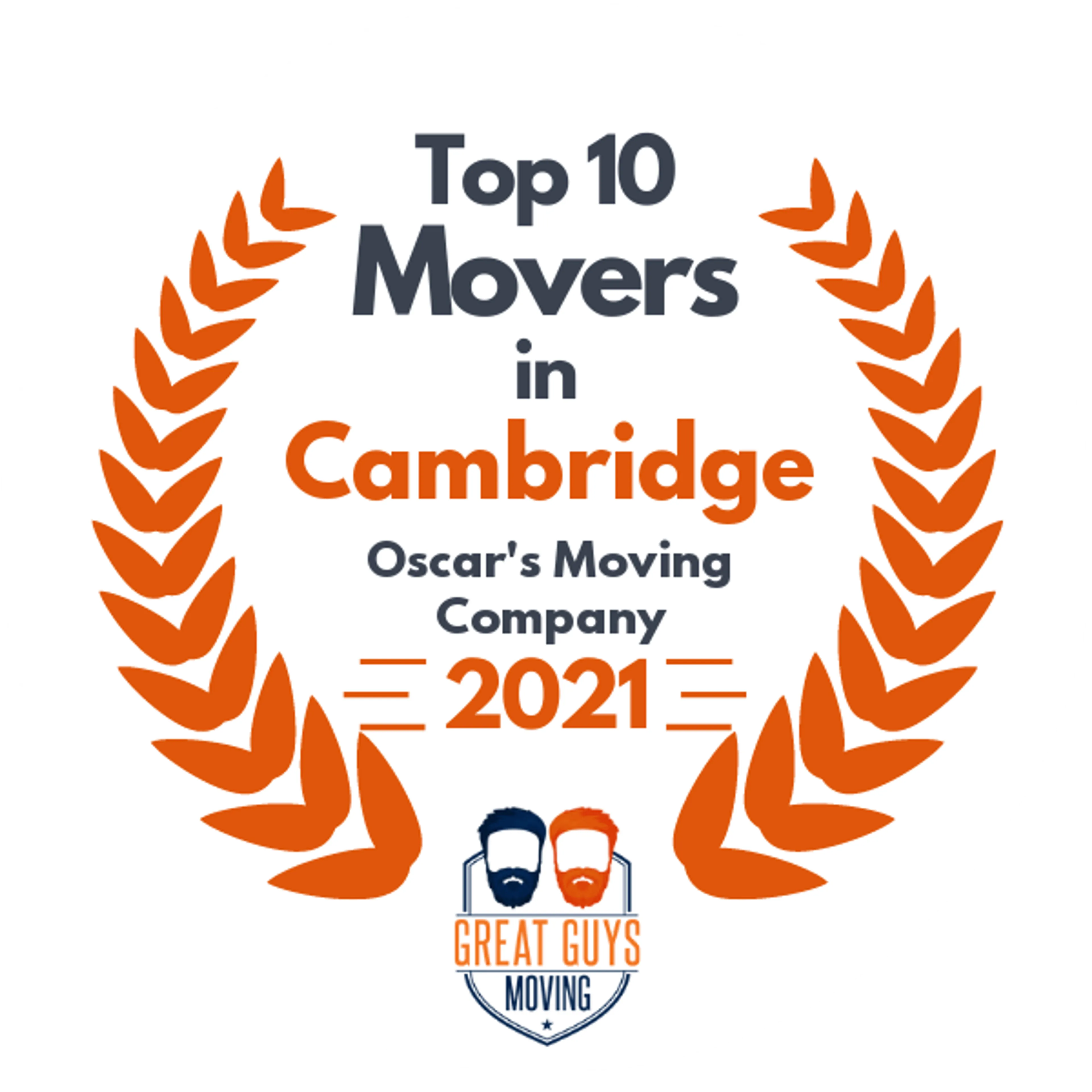 Top 10 Movers in Boston, MA 2021 award