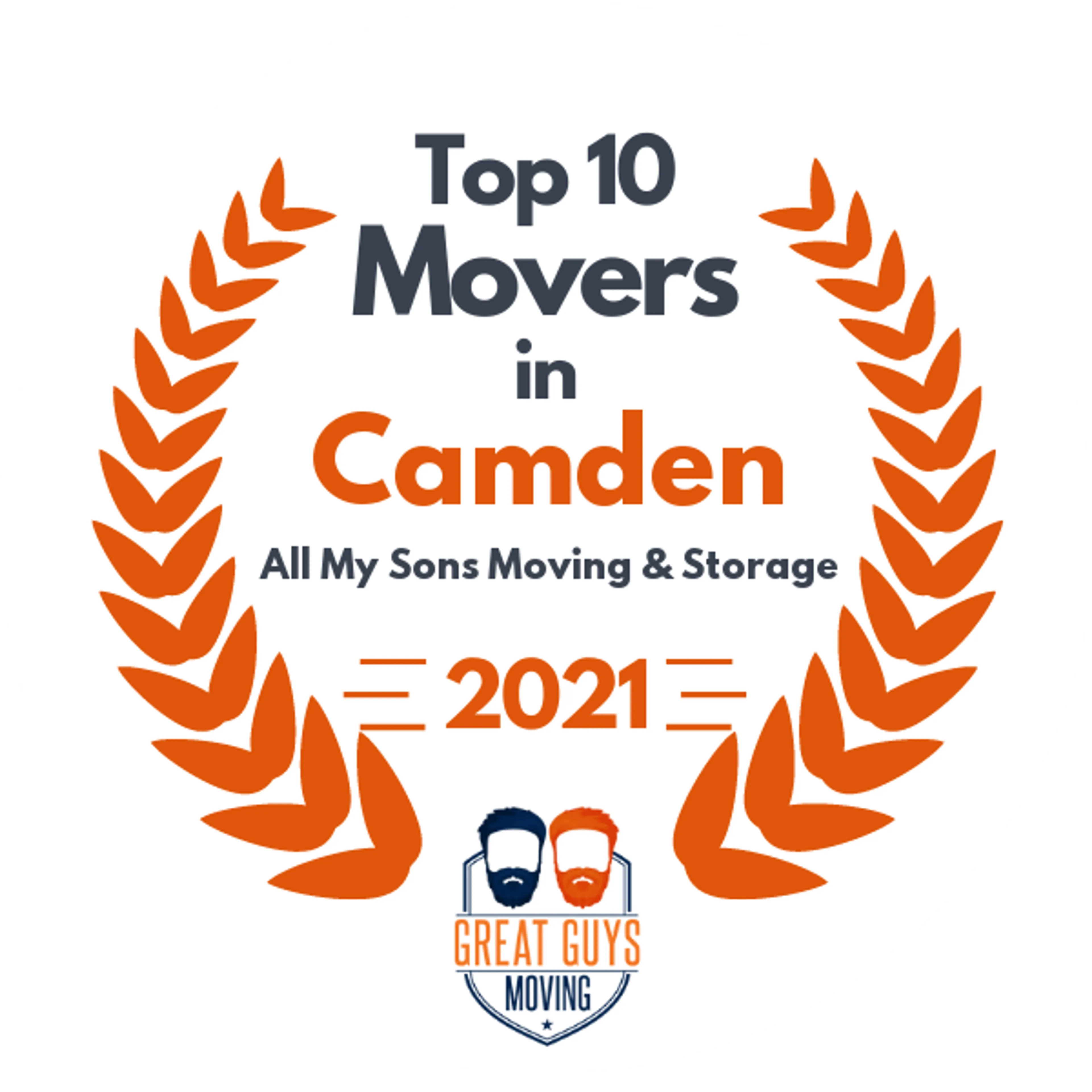 Top 10 Movers in Trenton, NJ 2021 award
