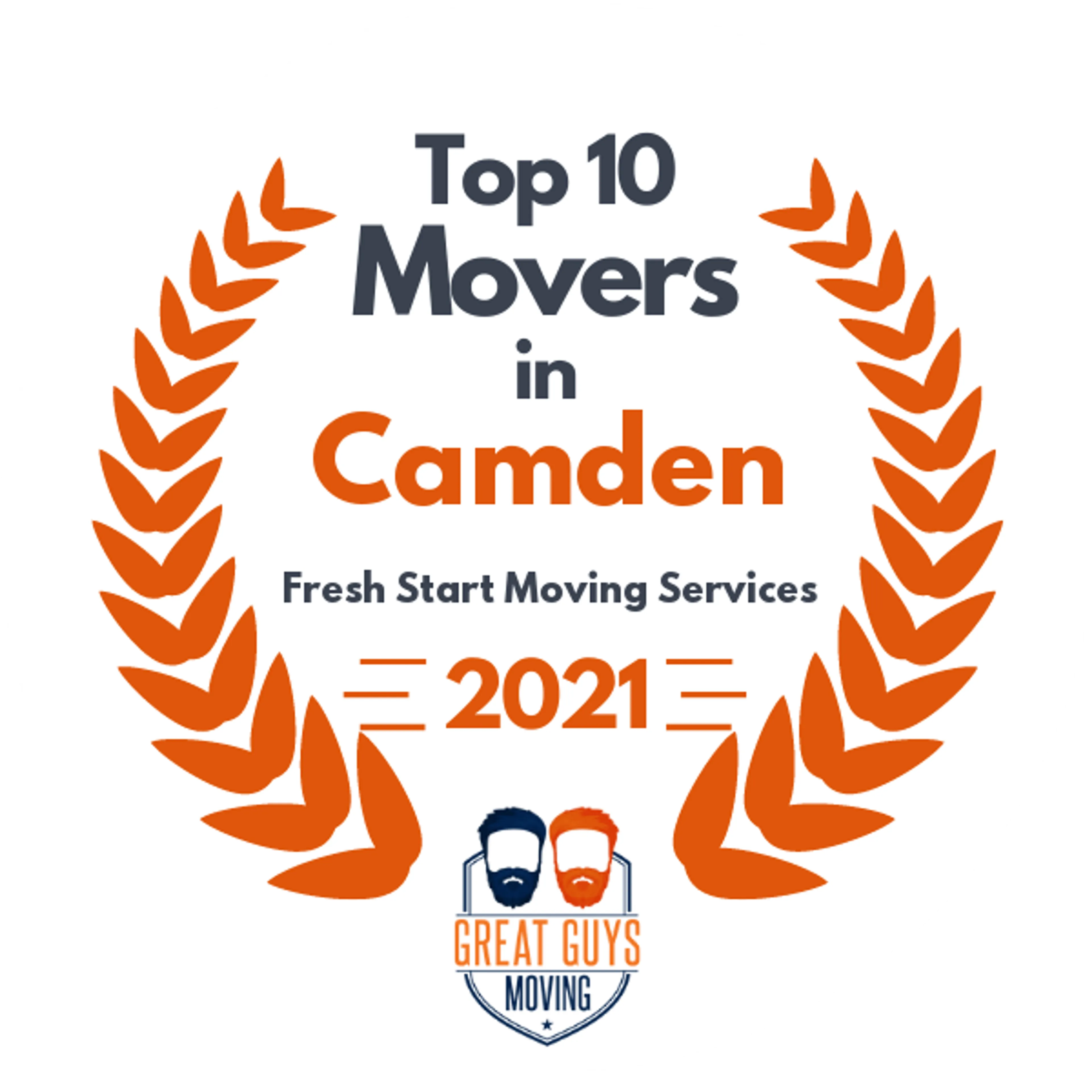 Top 10 Movers in Camden, NJ 2021 award