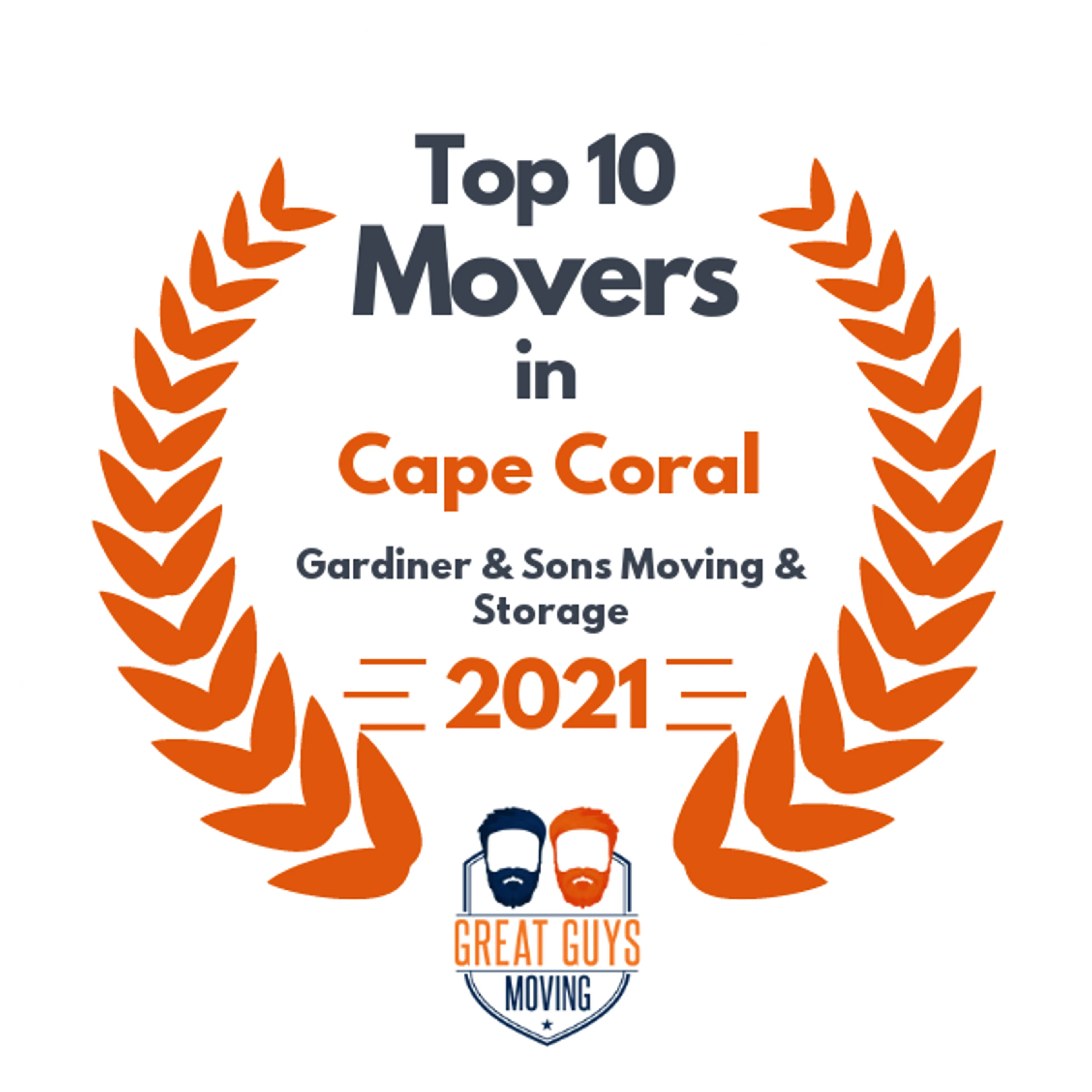 Top 10 Movers in St. Petersburg, FL 2021 award