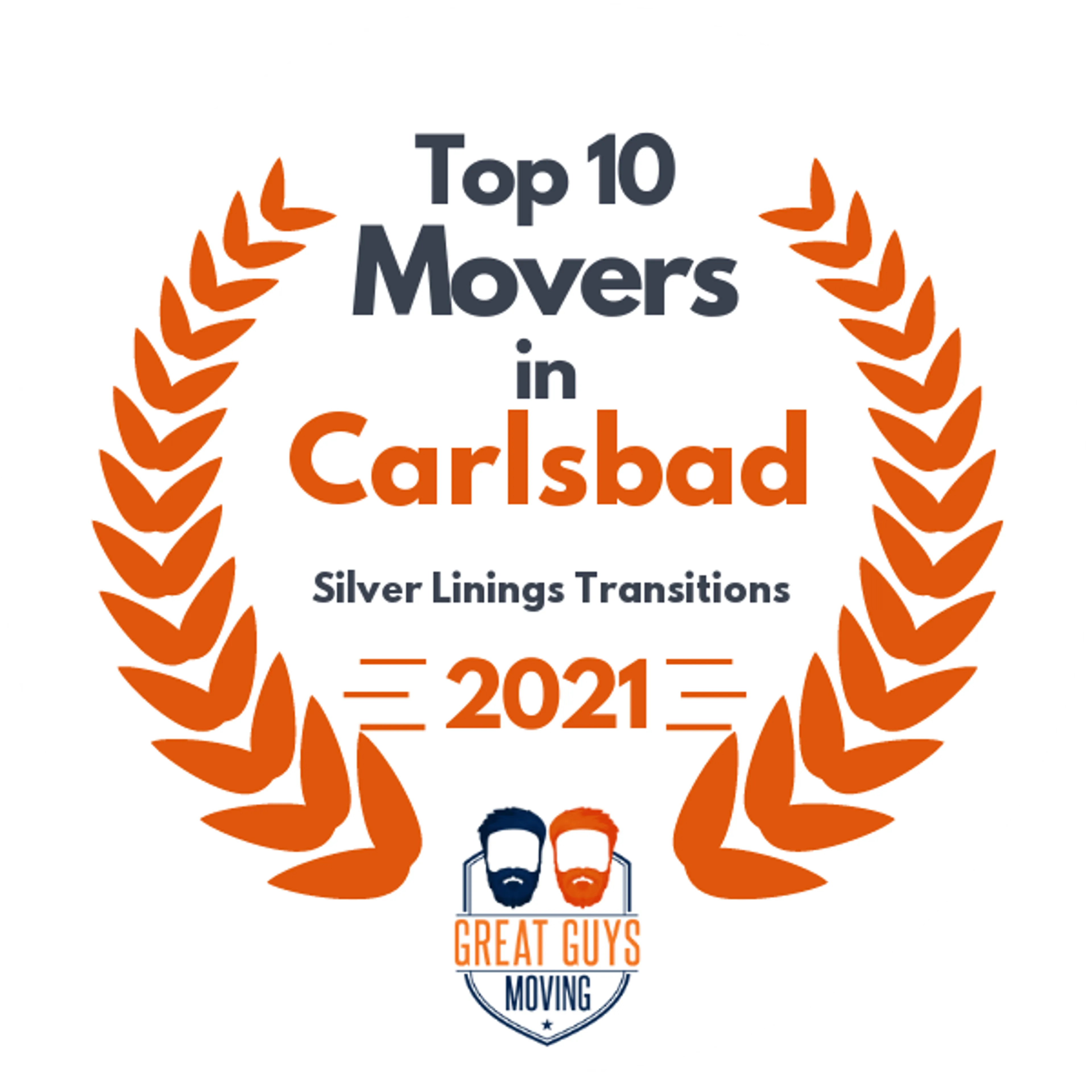 Top 10 Movers in Oceanside, CA 2021 award