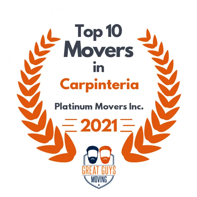 Top 10 Movers in Santa Maria, CA 2021 award