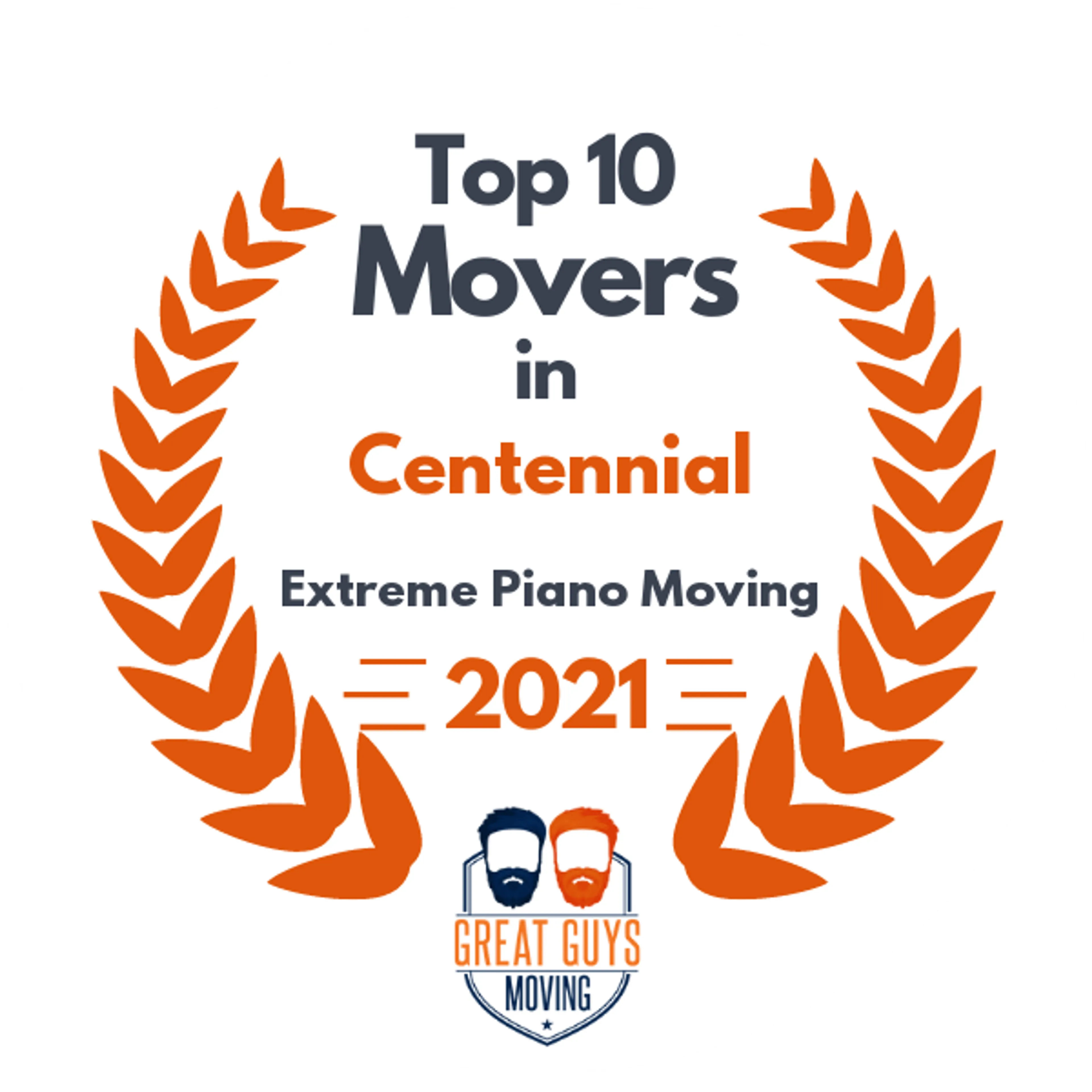 Top 10 Movers in Aurora, CO 2021 award