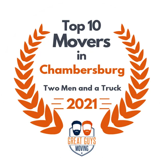 Top 10 Movers in Frederick, MD 2021 award